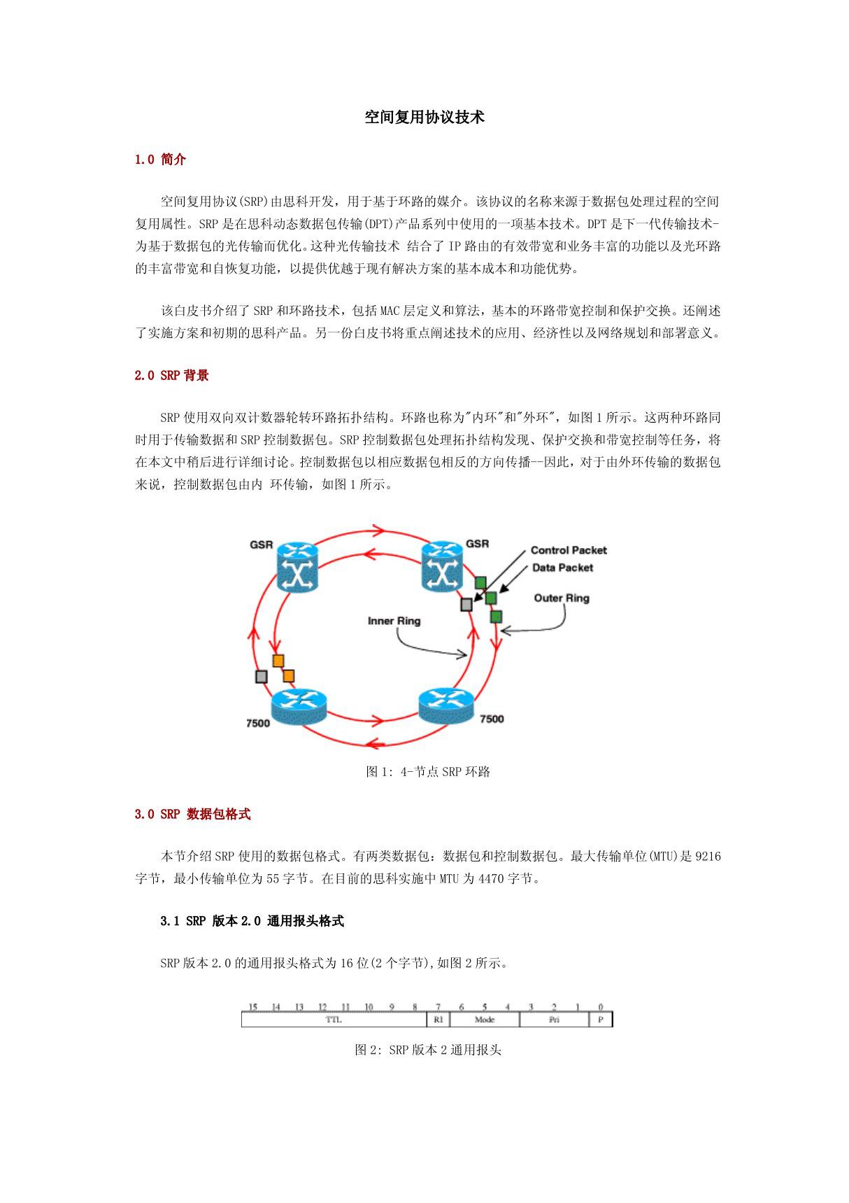 空间复用协议技术