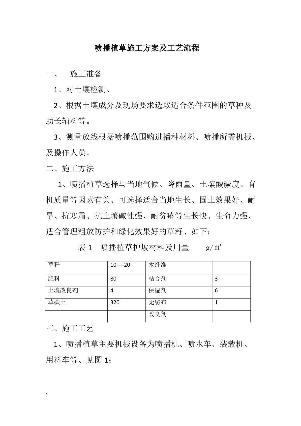 喷播植草施工方案