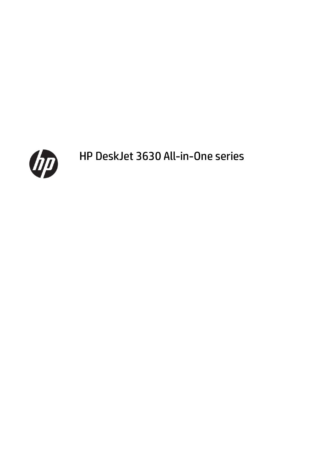 HP DeskJet 3630 多功能一体打印机中文说明书