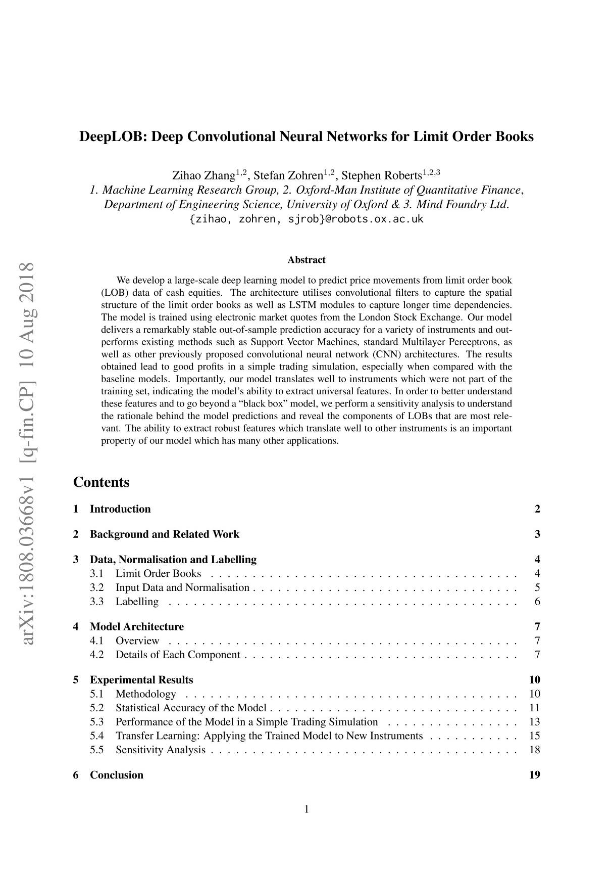 DeepLOB  Deep Convolutional Neural Networks for Limit Order Books