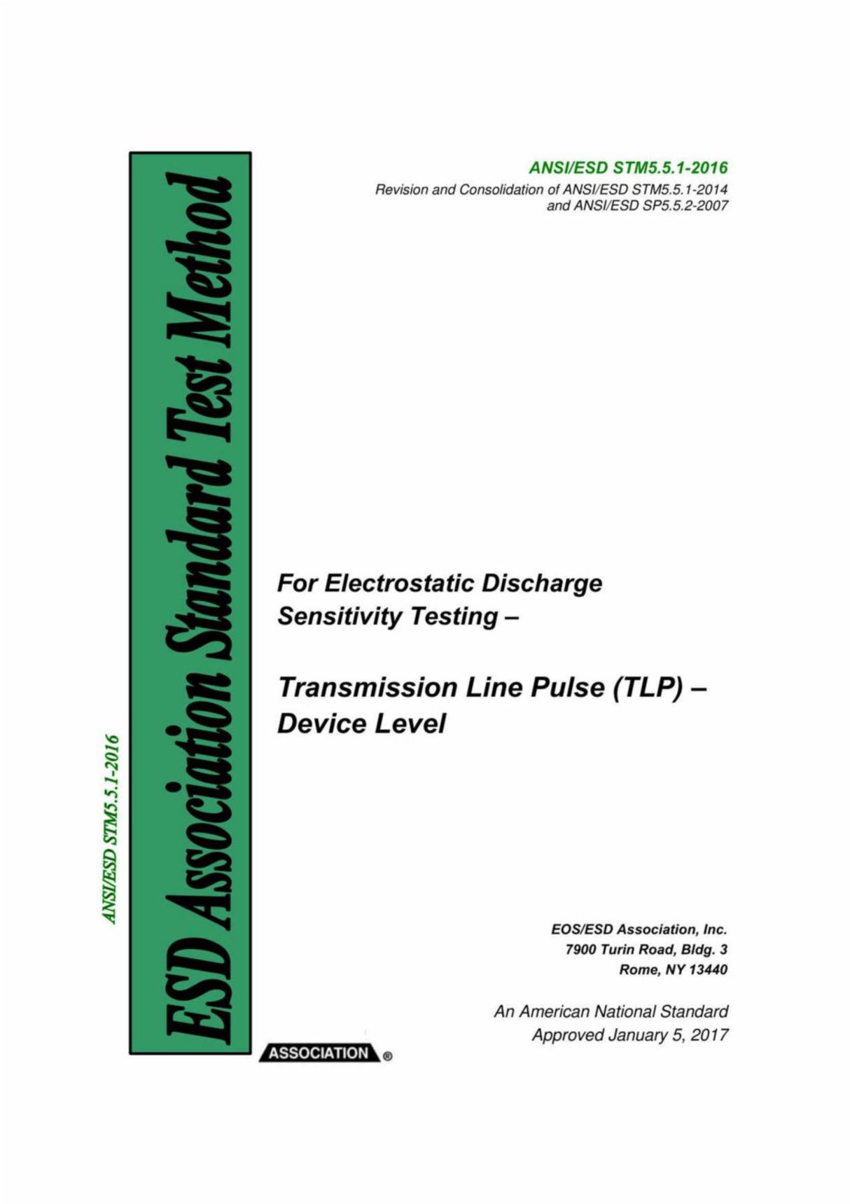 ANSI ESD STM 5.5.1-2016(高清正版)