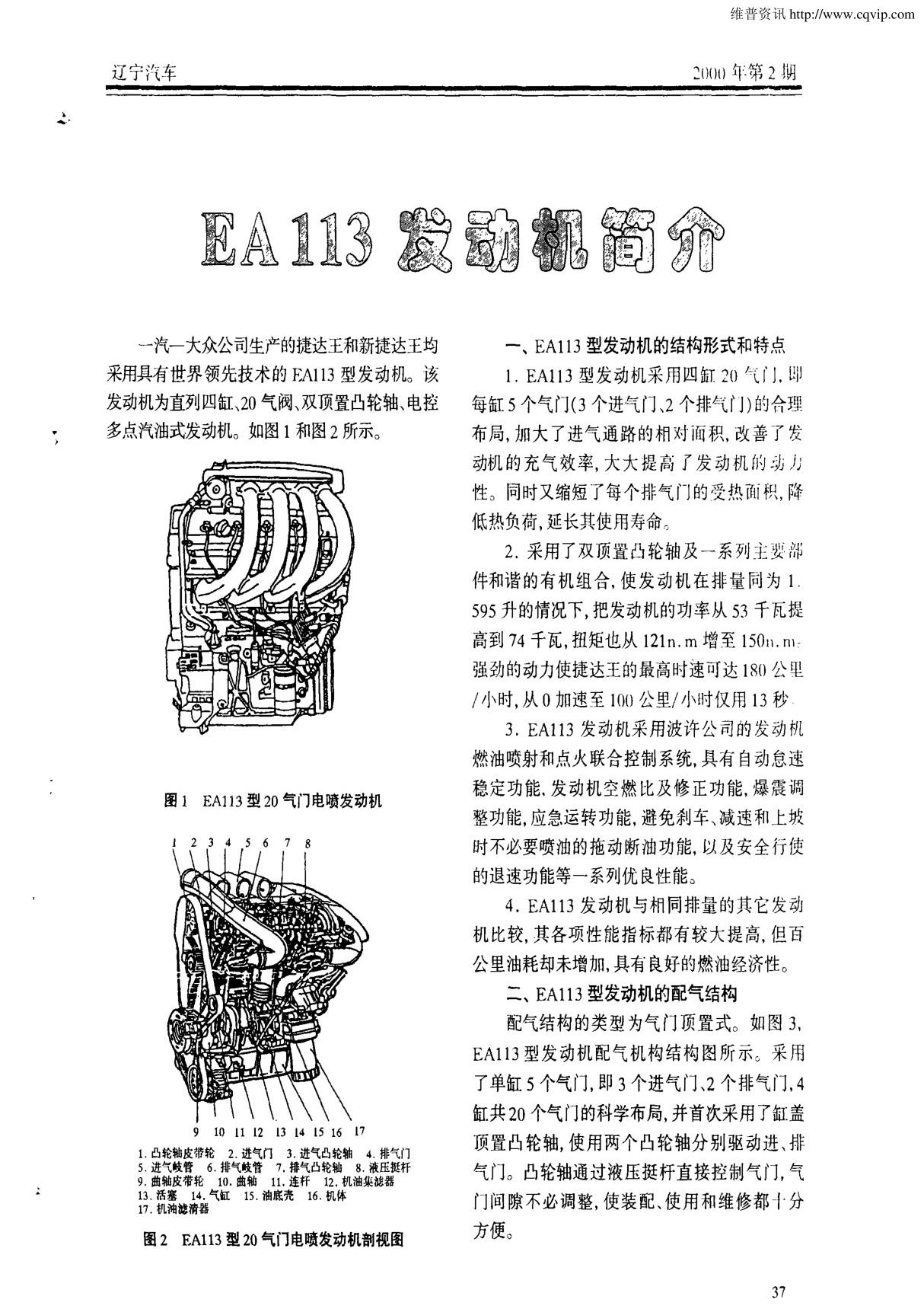 EA113发动机简介