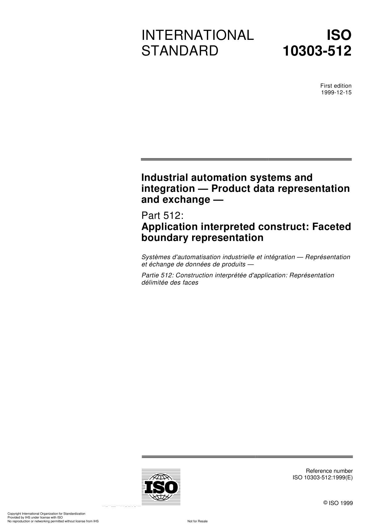 ISO 10303-512 Industrial automation systems and integration  Product data representation and exchange