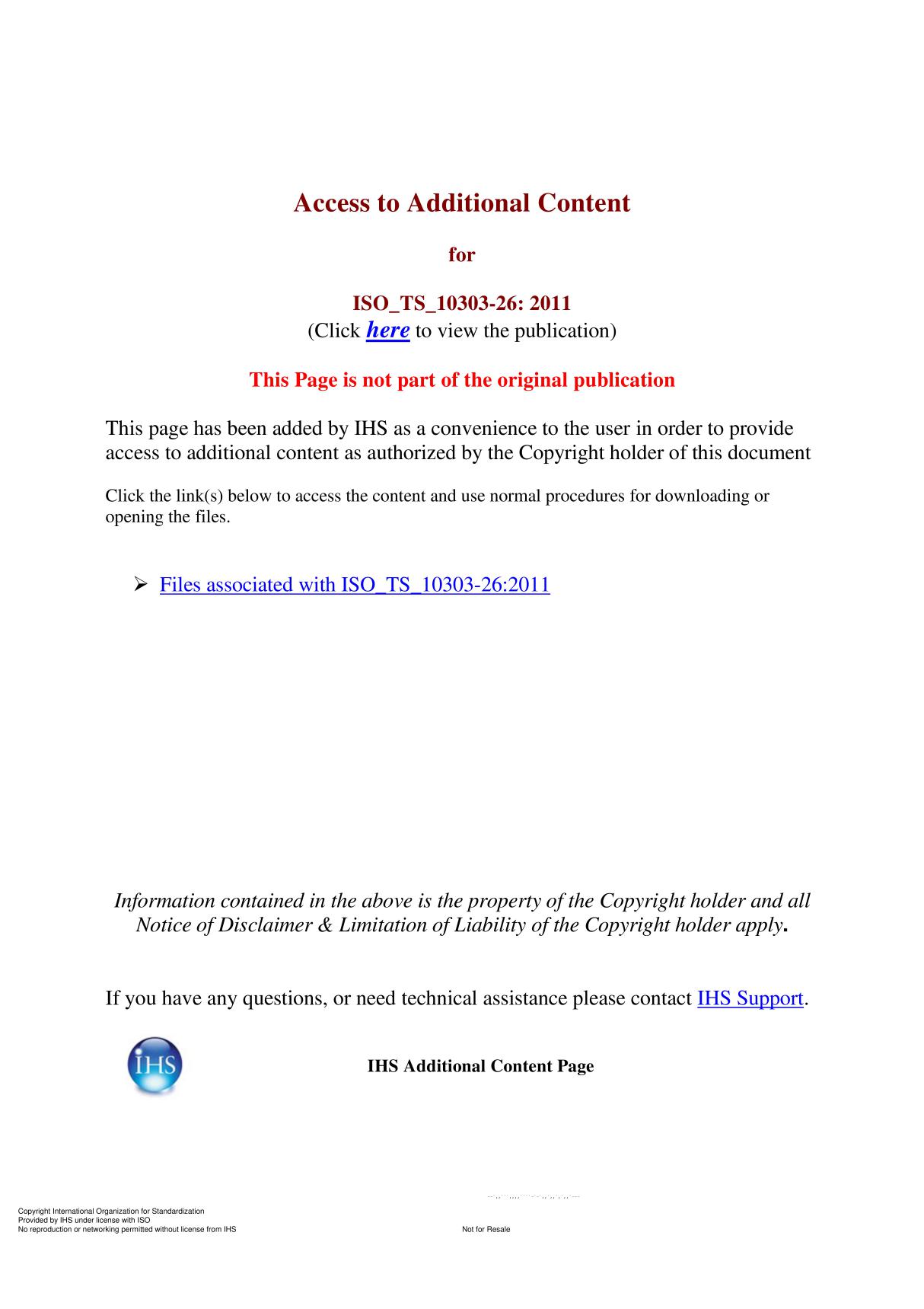 ISO 10303-26 Industrial automation systems and integration  Product data representation and exchange