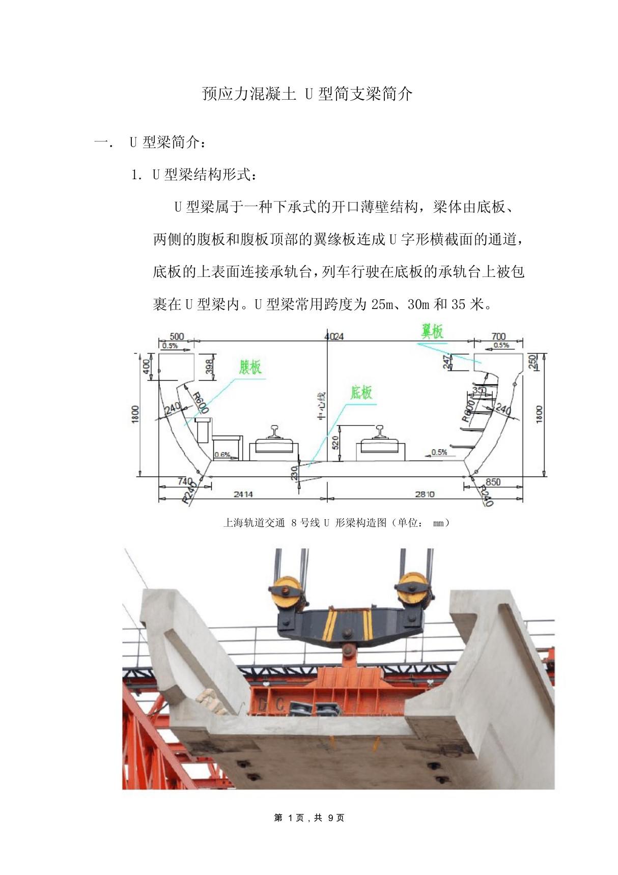 U型梁简介