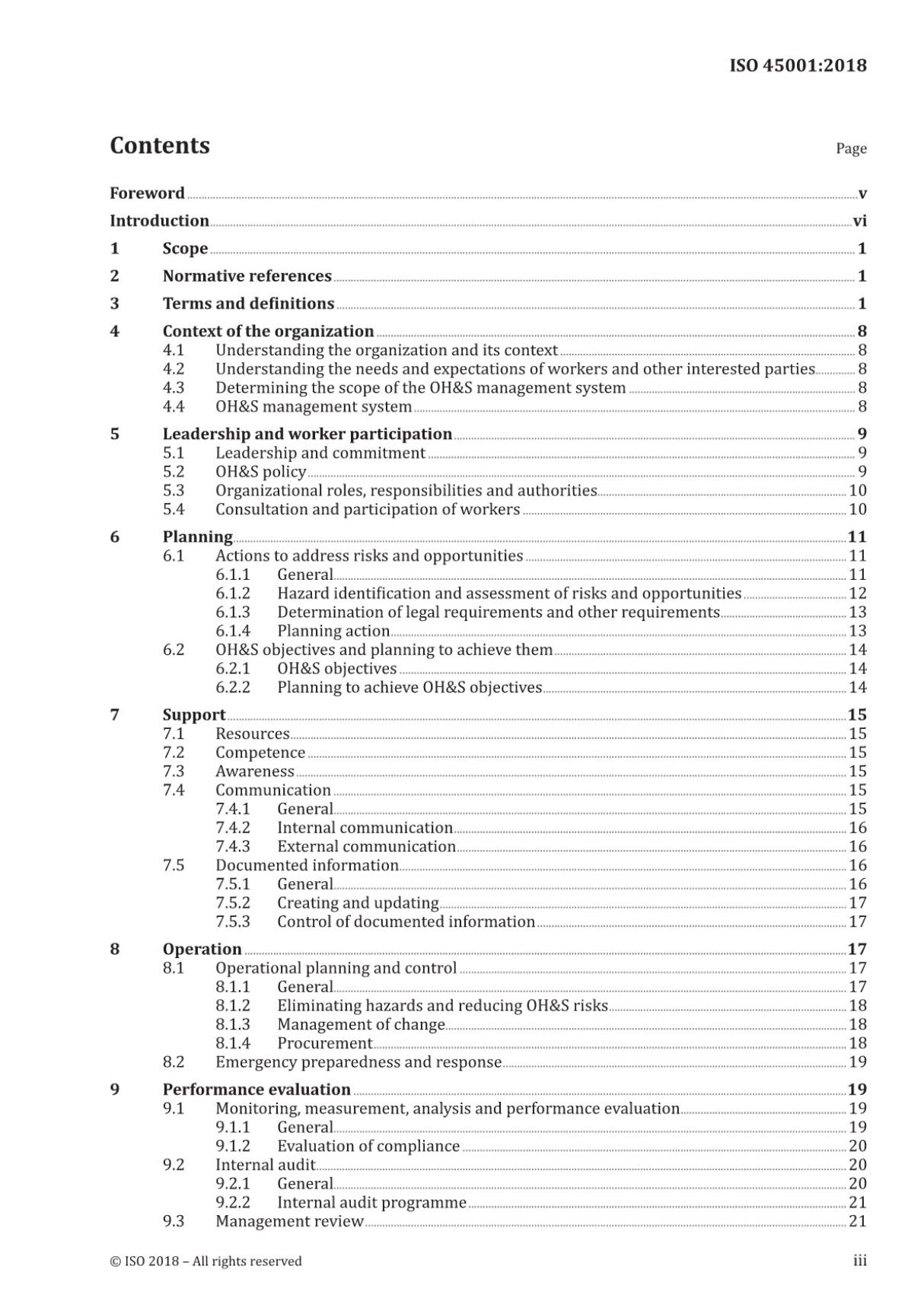 ISO 45001-2018 职业健康安全管理体系(英文正式版)