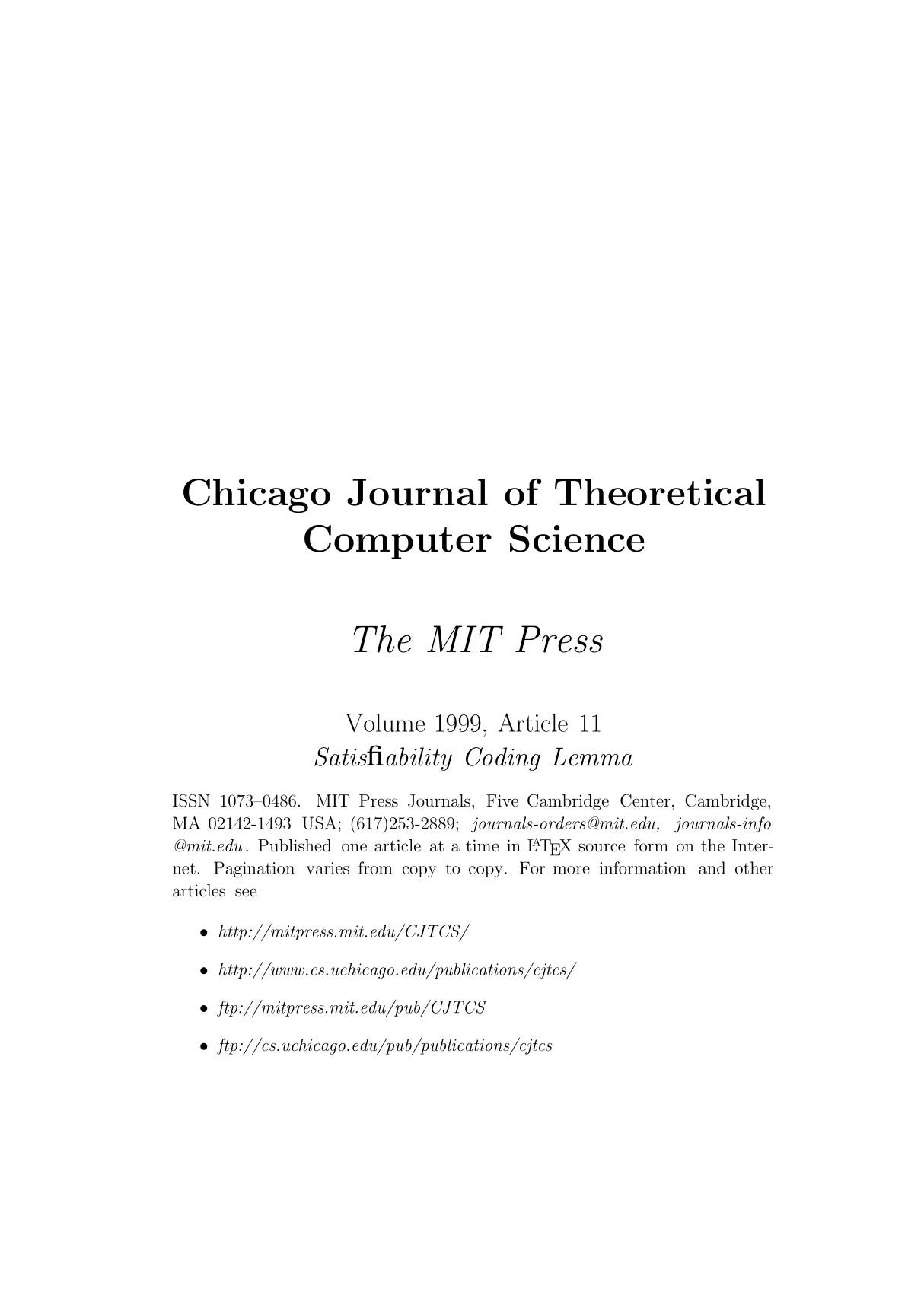 The MIT Press