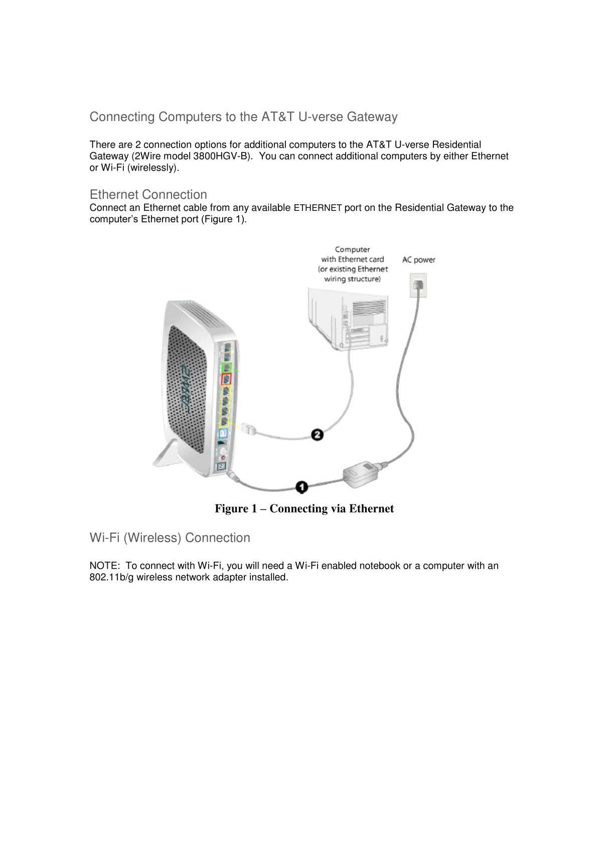 ethernet connection