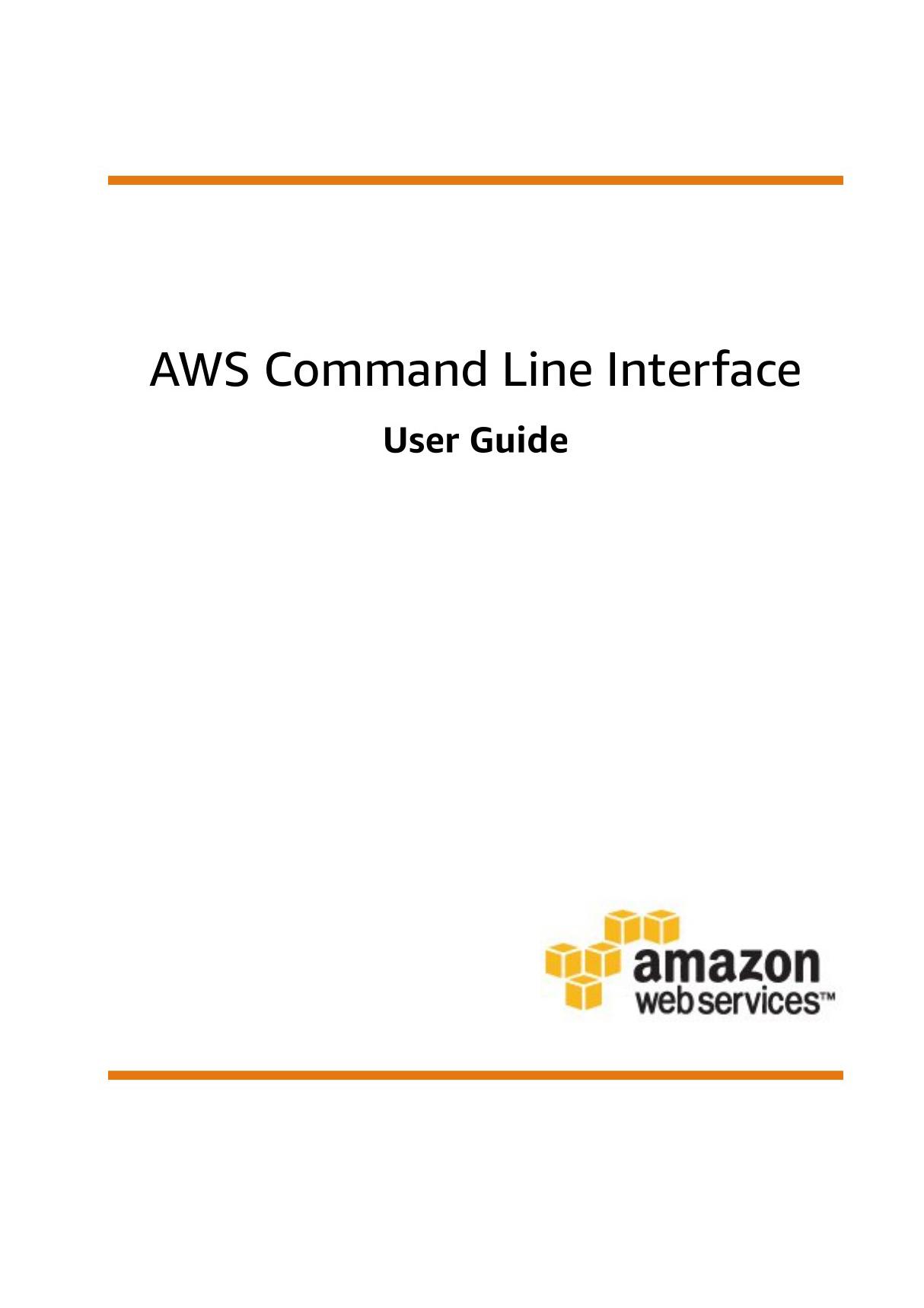 AWS Command Line Interface(AWS命令行接口)