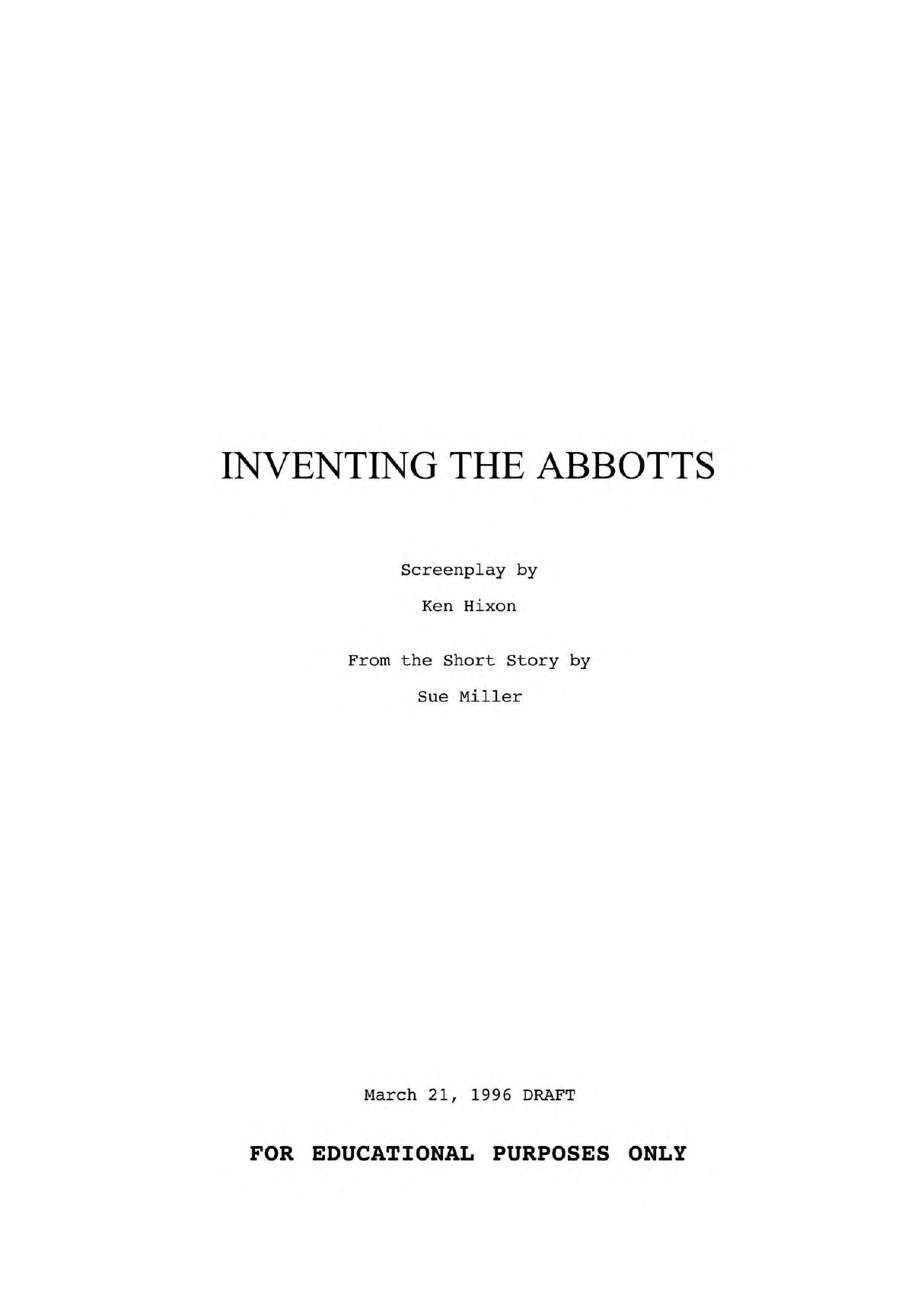 inventing the abbotts