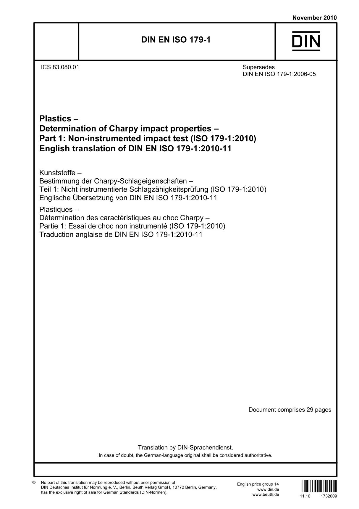 DIN EN ISO 179-2010