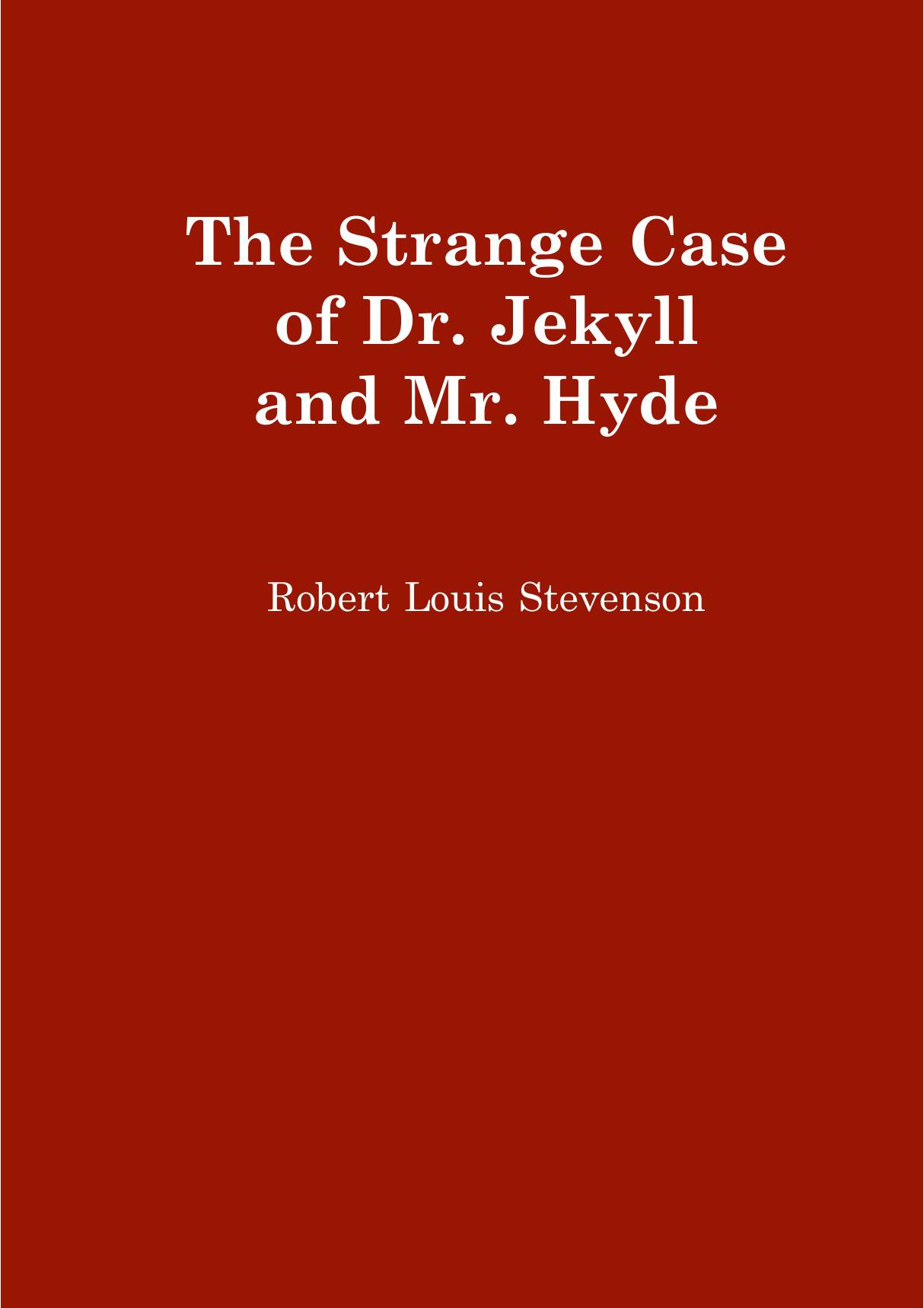 the strange case of dr jekyll and mr hyde 化身博士和海德先生奇案