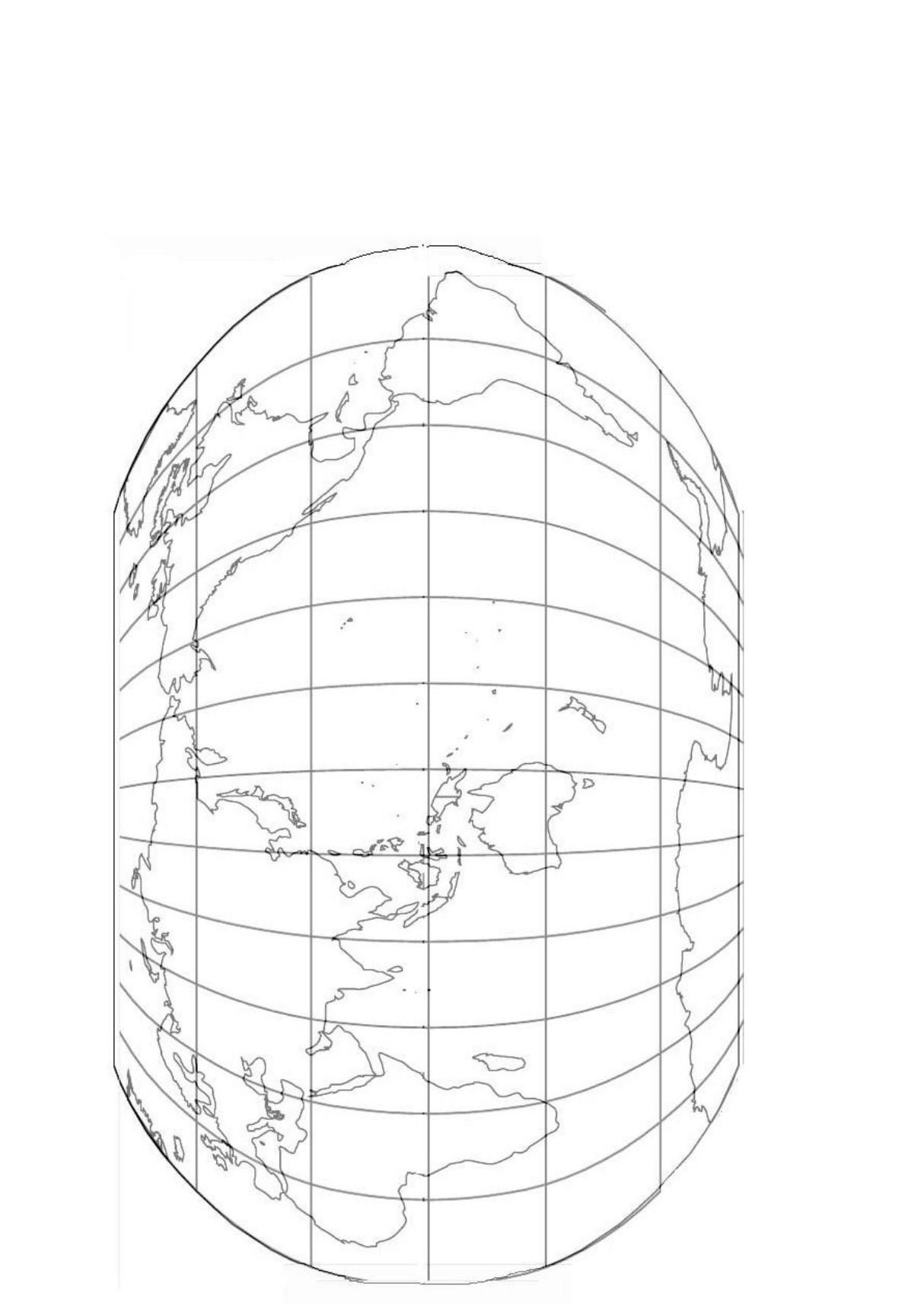 带经纬度的世界地图