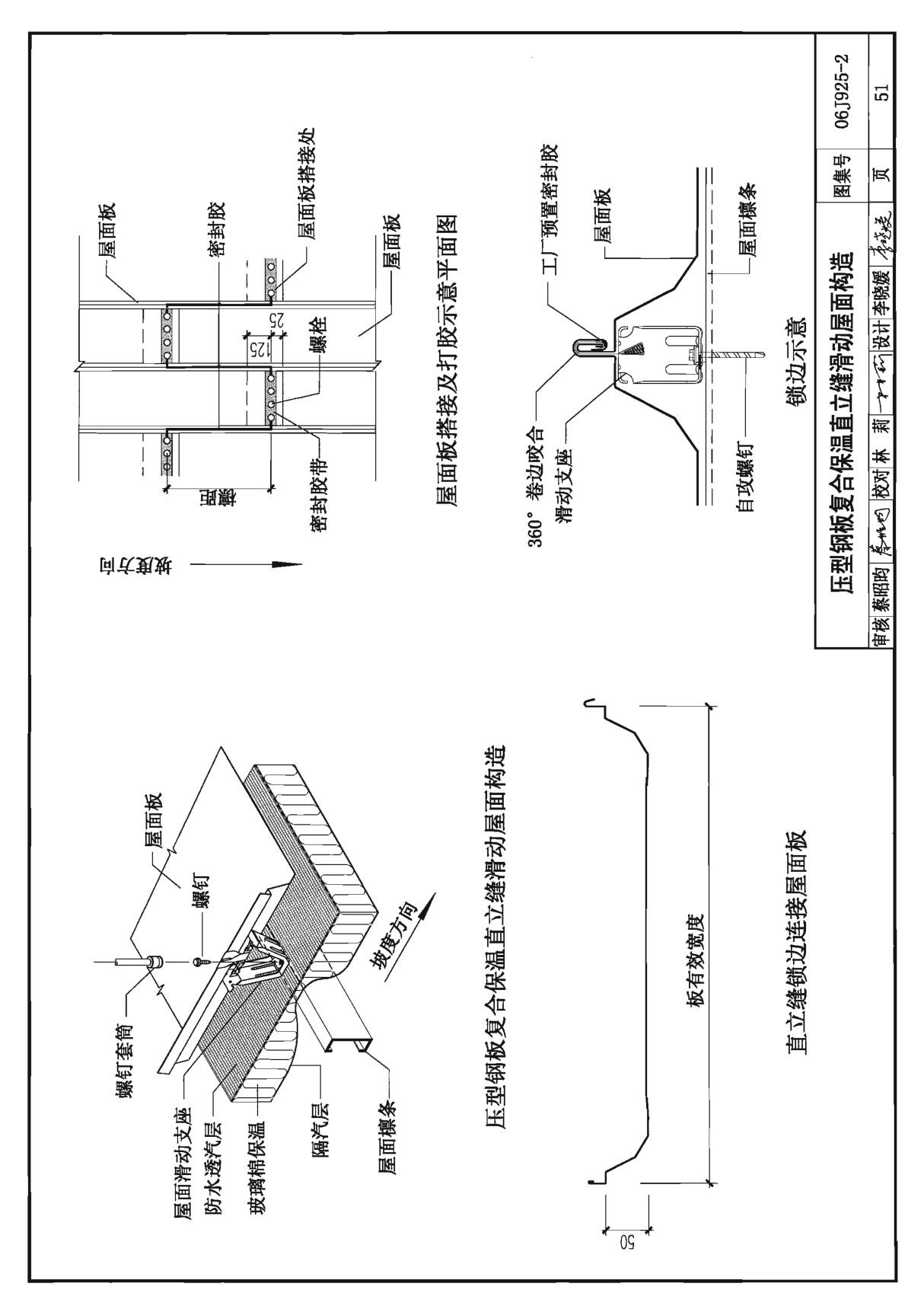 国标图集06J925-2压型钢板 夹芯板屋面及墙体建筑构造(二)-建筑标准设计图集电子版 2