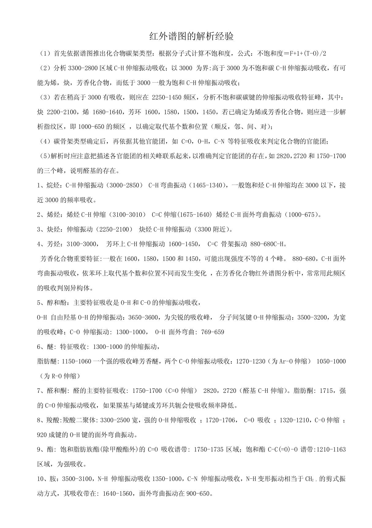 红外谱图的解析 PDF