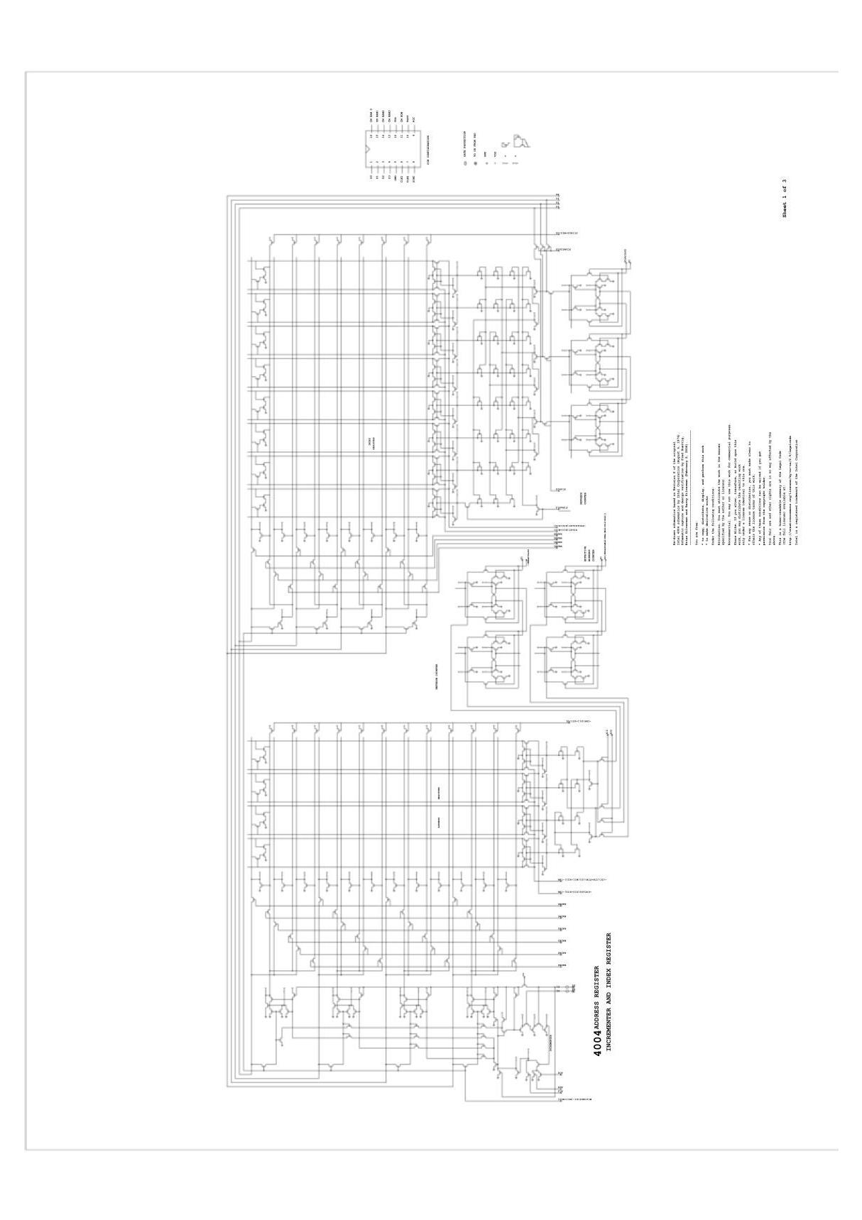 Intel 4004处理器电路