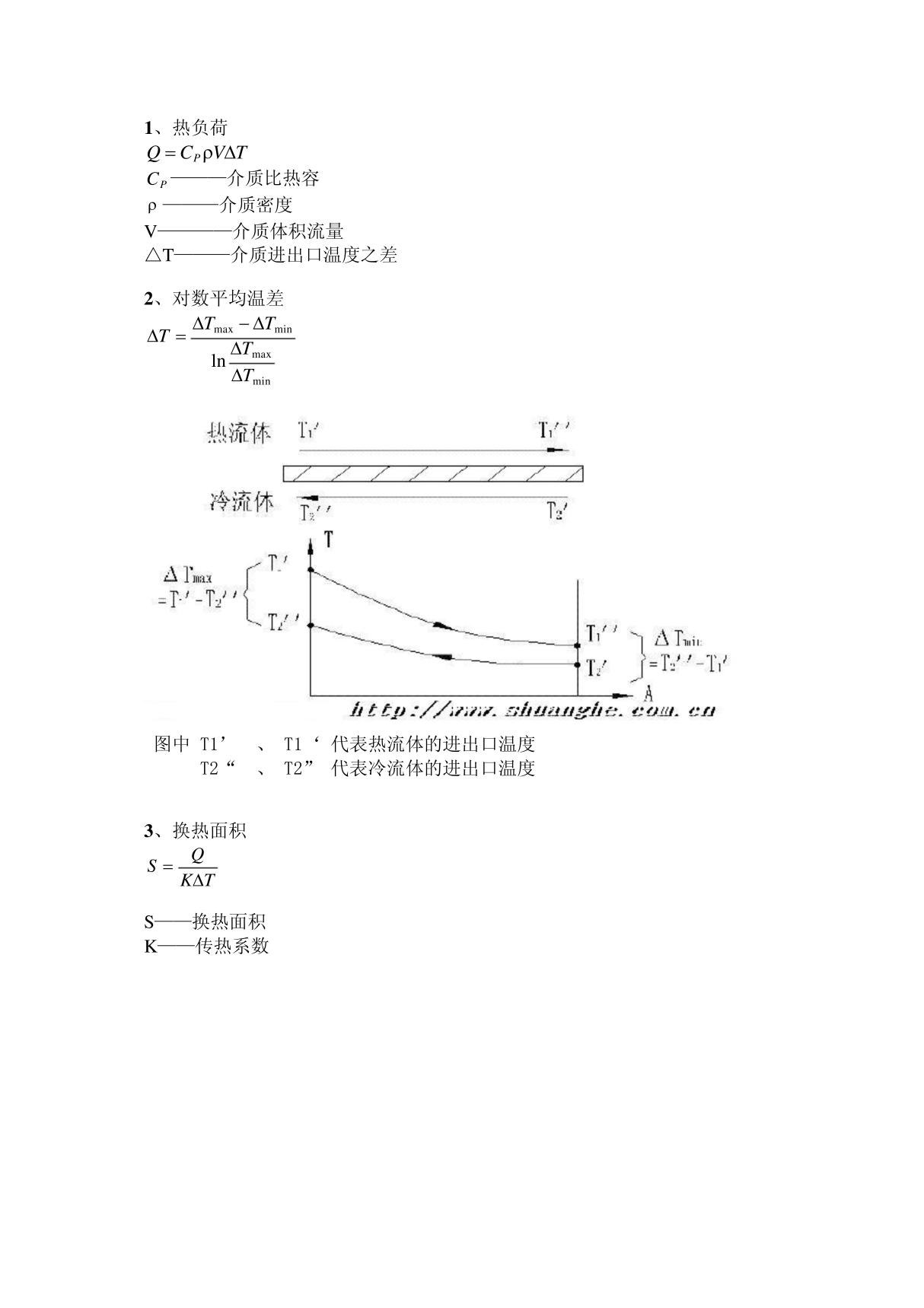 换热计算公式