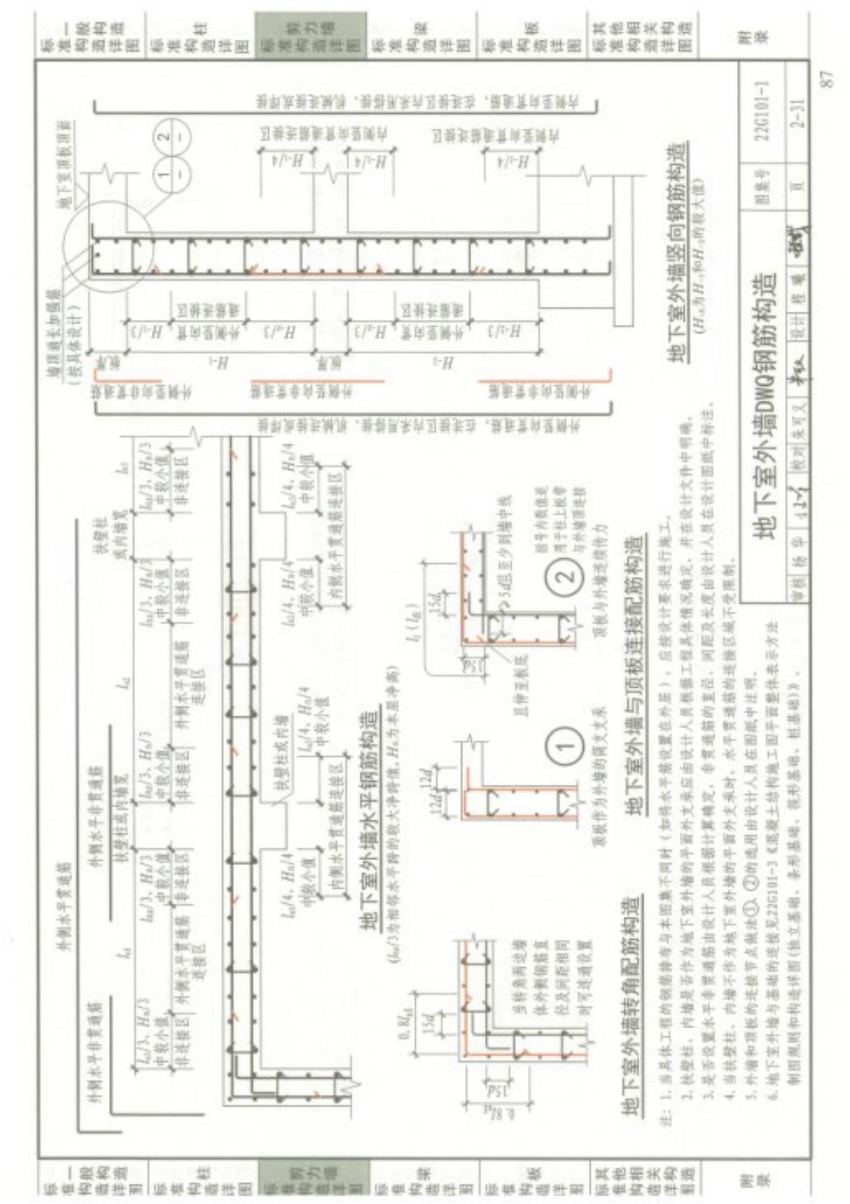 22G101-1(现浇混凝土框架 剪力墙 梁 板) 91-120