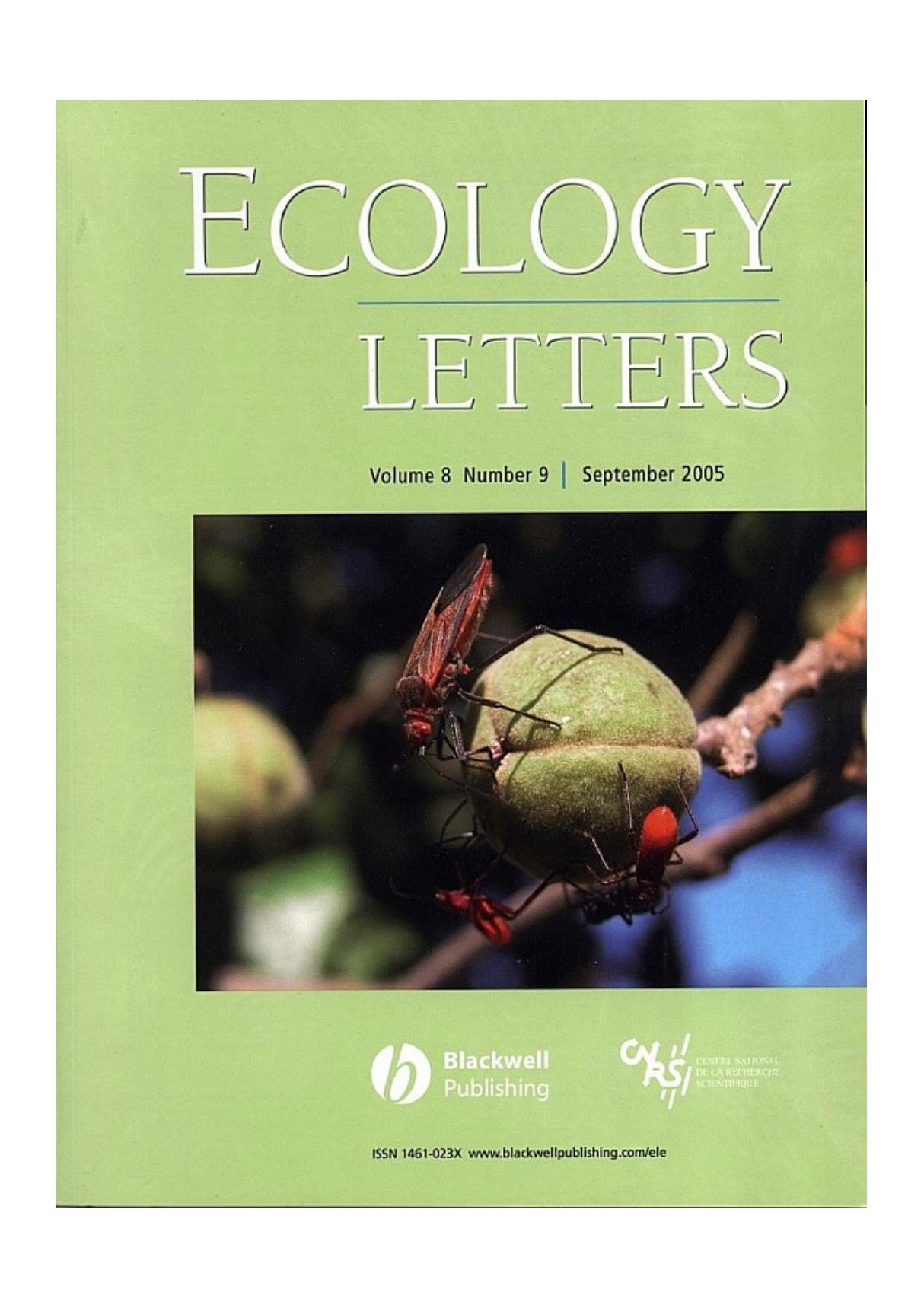 ecology letters letter 生态封信