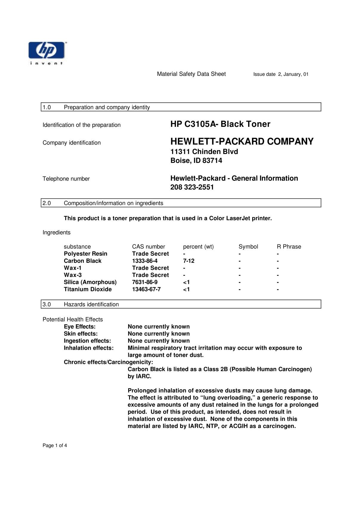 hewlett-packard company