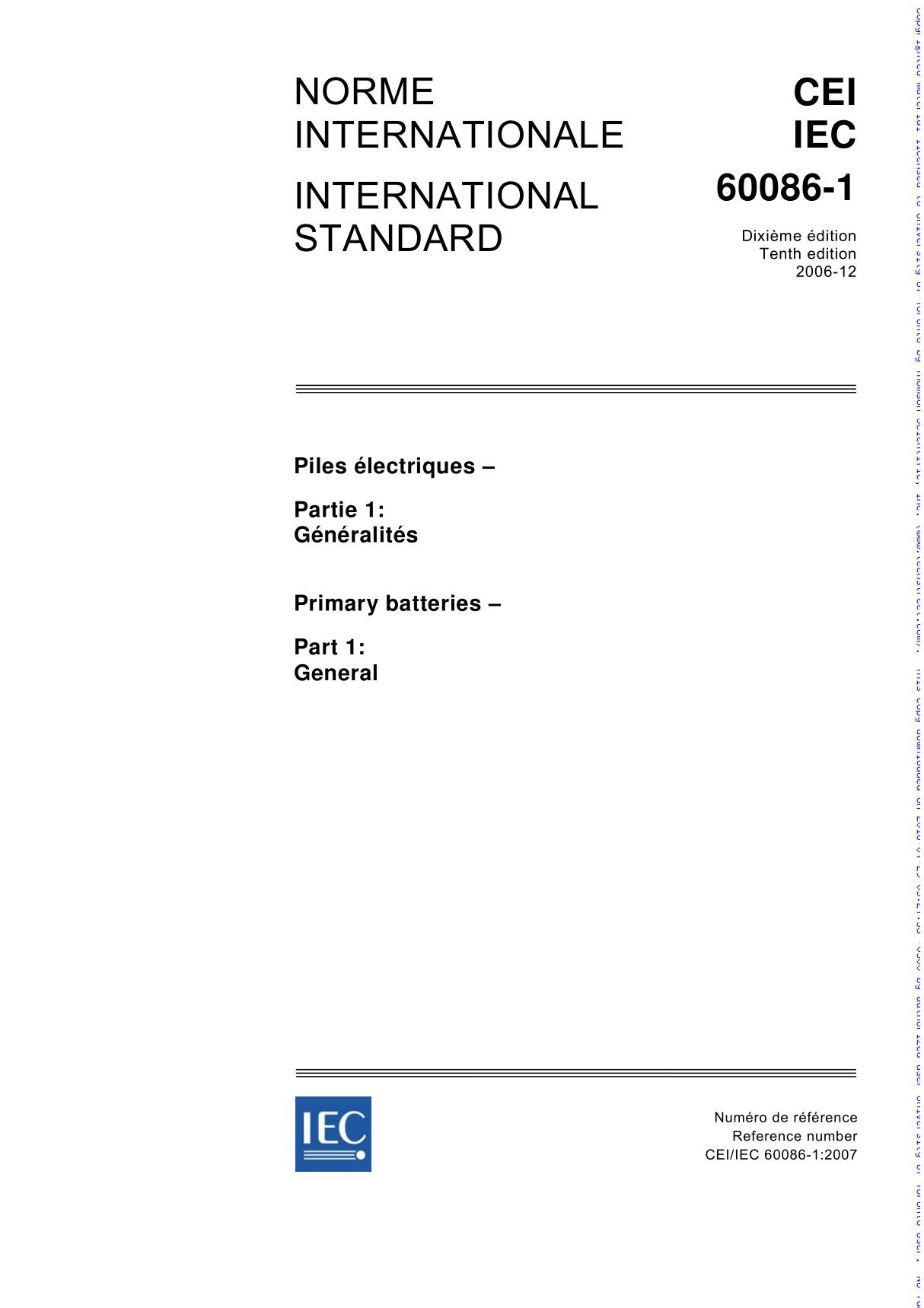 IEC 60086-1-2007