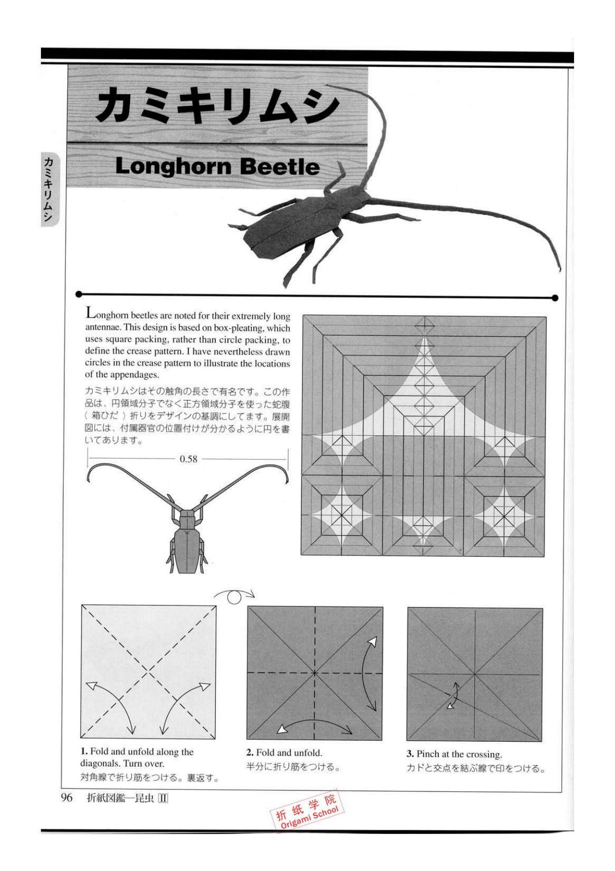 天牛折纸教程 折纸学院