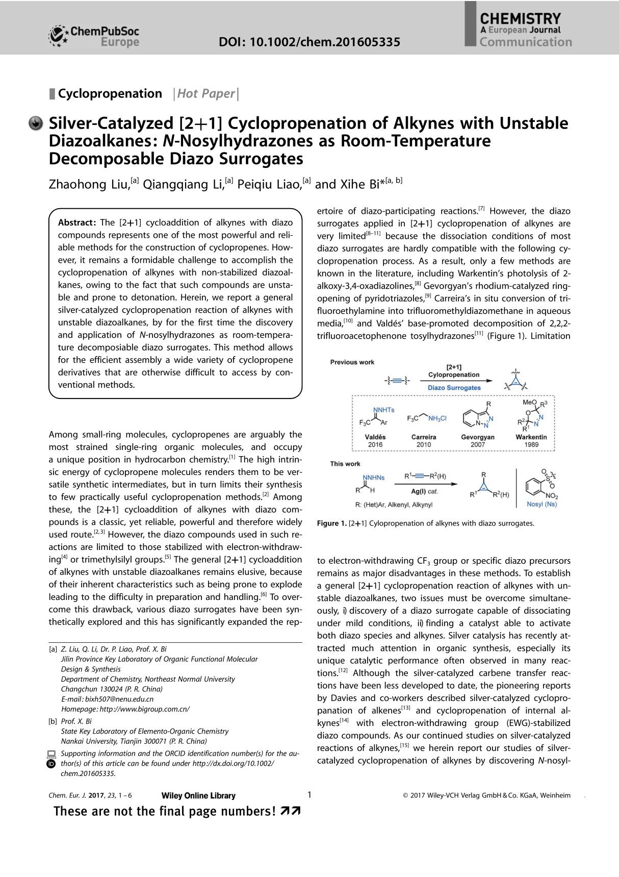 Chemistry - A European Journal