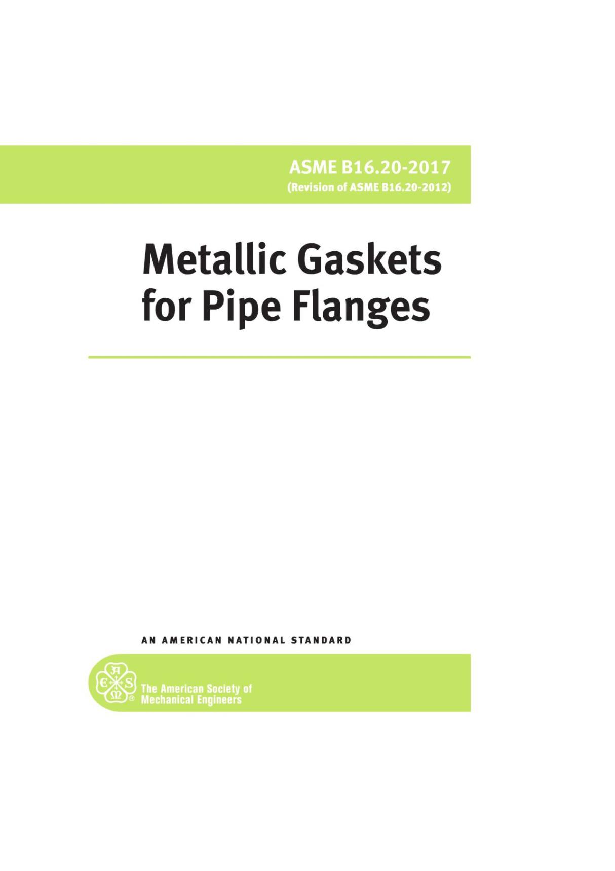 ASME B16.20-2017 国外标准全文下载