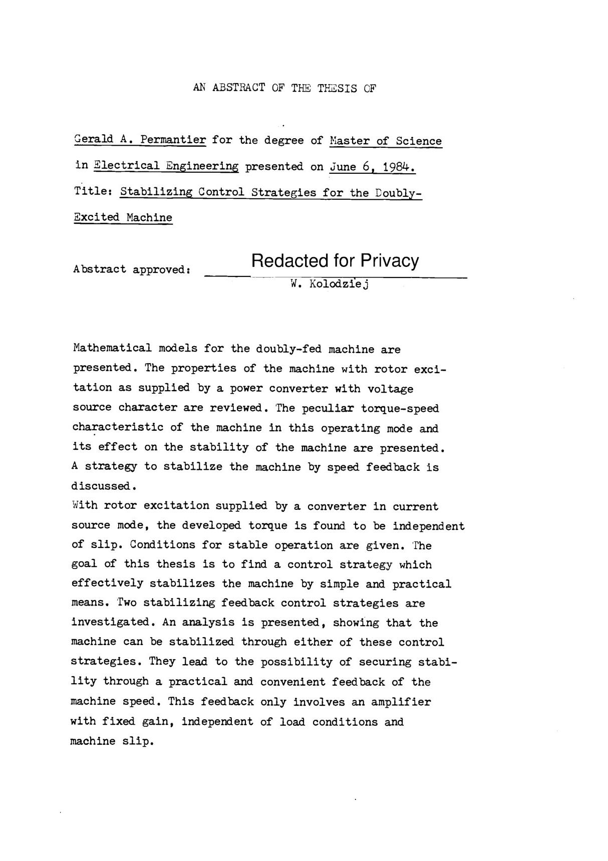 Redacted for Privacy - Oregon State University