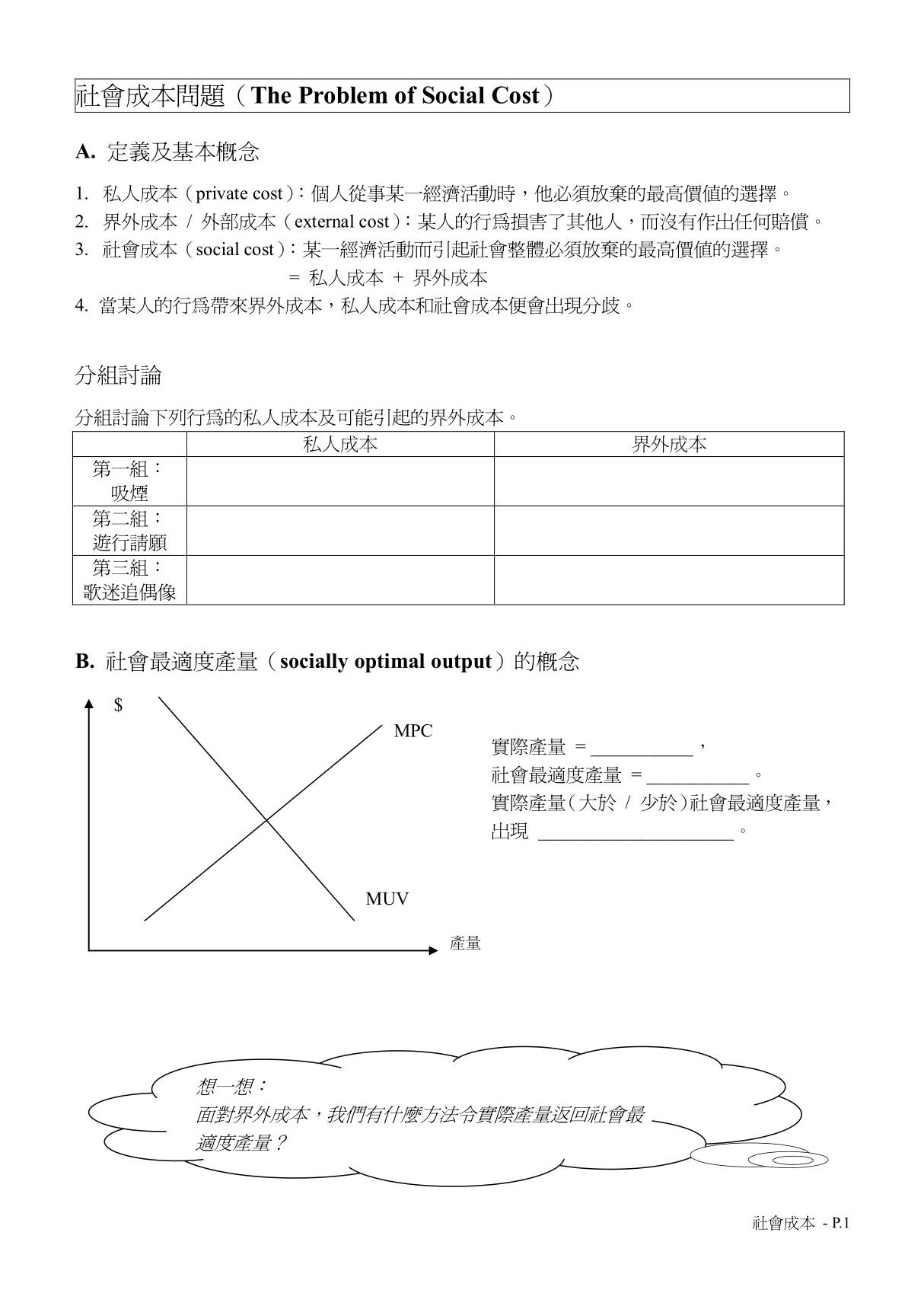 社会成本问题(The Problem of Social Cost)