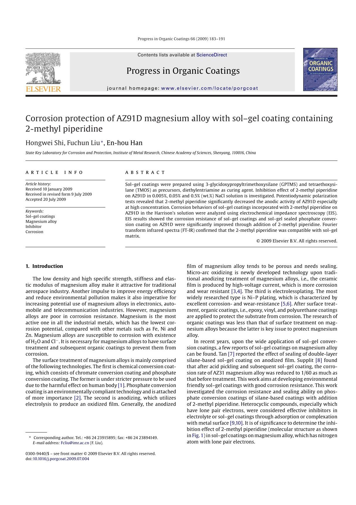 progress in organic coatings