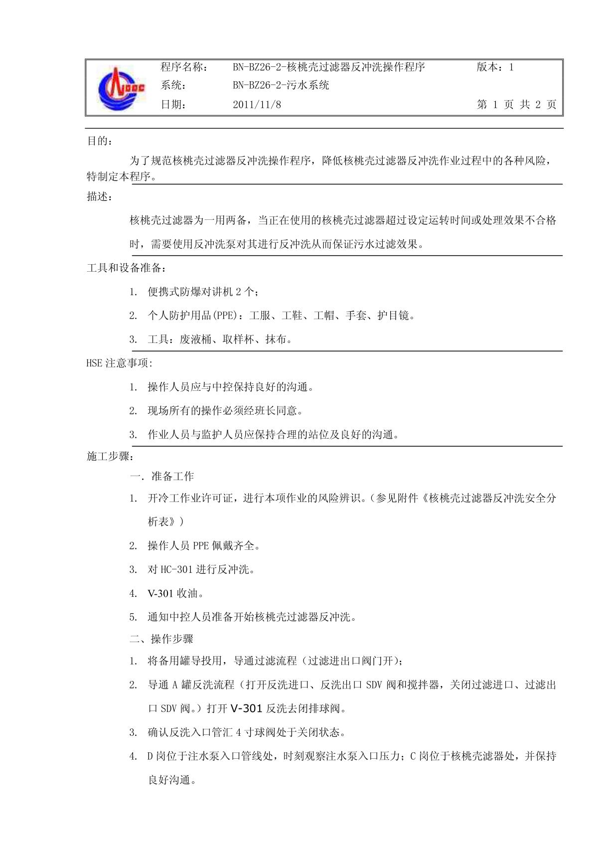 BN-BZ26-2-核桃壳过滤器反冲洗操作程序 PDF