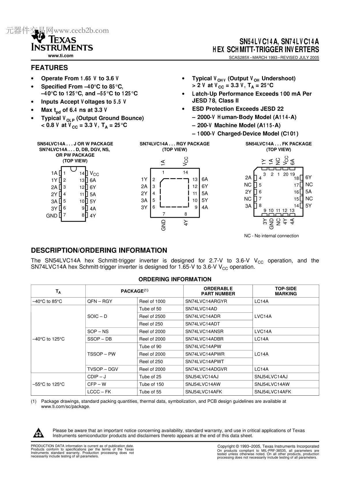 SN74LVC14中文资料