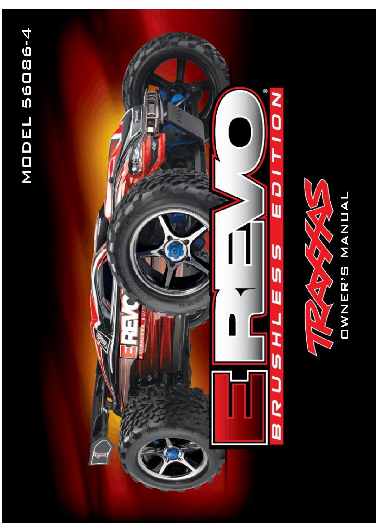 traxxas E-REVO BRUSSLESS 说明书