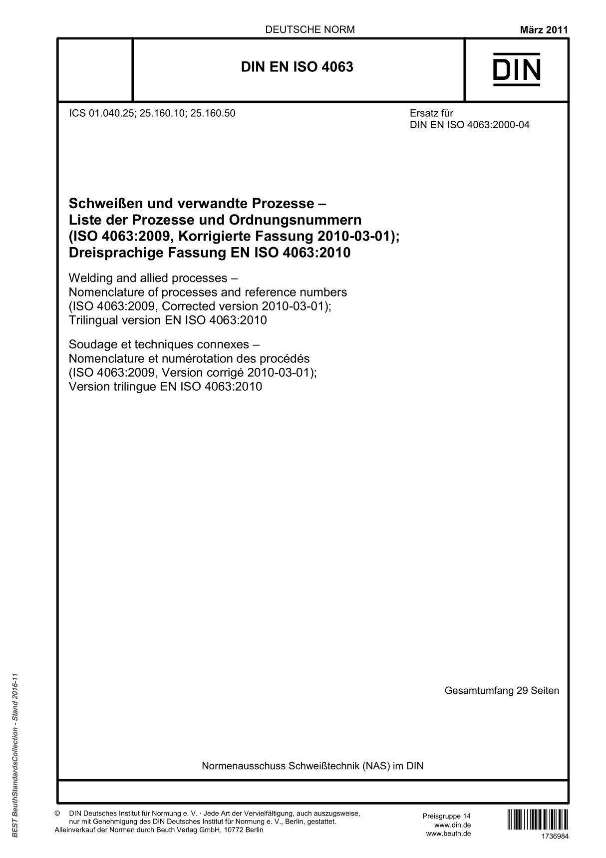 DIN EN ISO 4063 (2011-03-00)