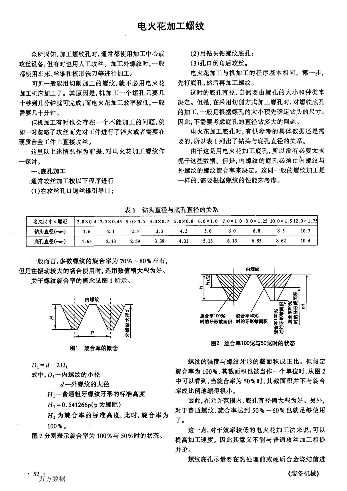 电火花加工螺纹