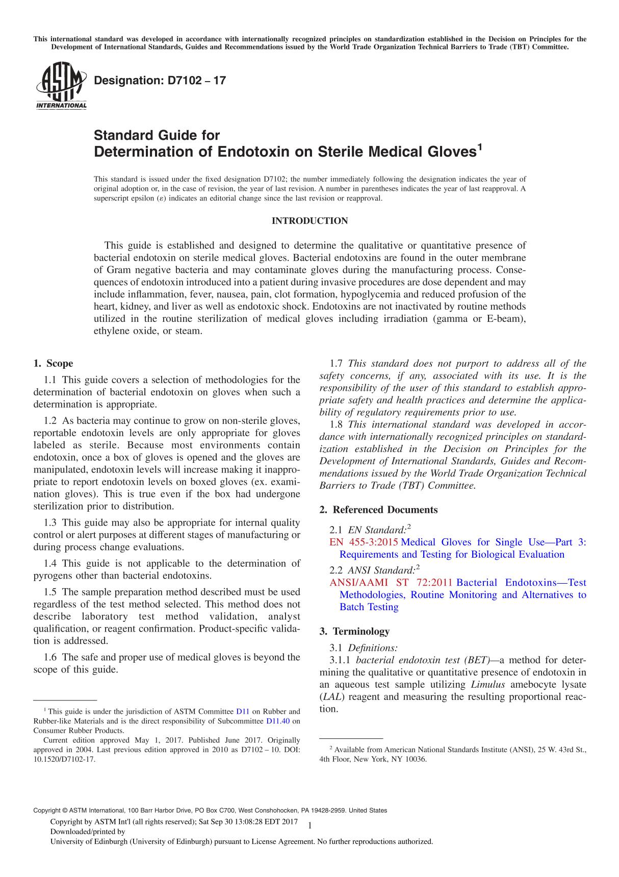 ASTM E2928E2928M-17 Standard Practice for Examination of Drillstring Threads Using the Alternating Current Field Measurement Tec