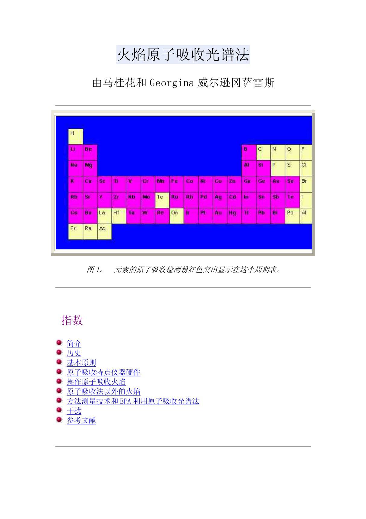 火焰原子吸收光谱法