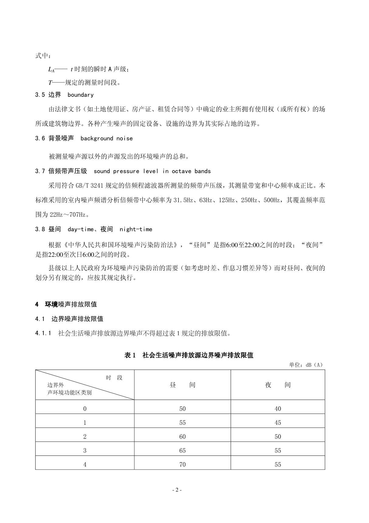 国家标准GB 22337-2008 社会生活环境噪声排放标准(发布稿)电子版下载 2