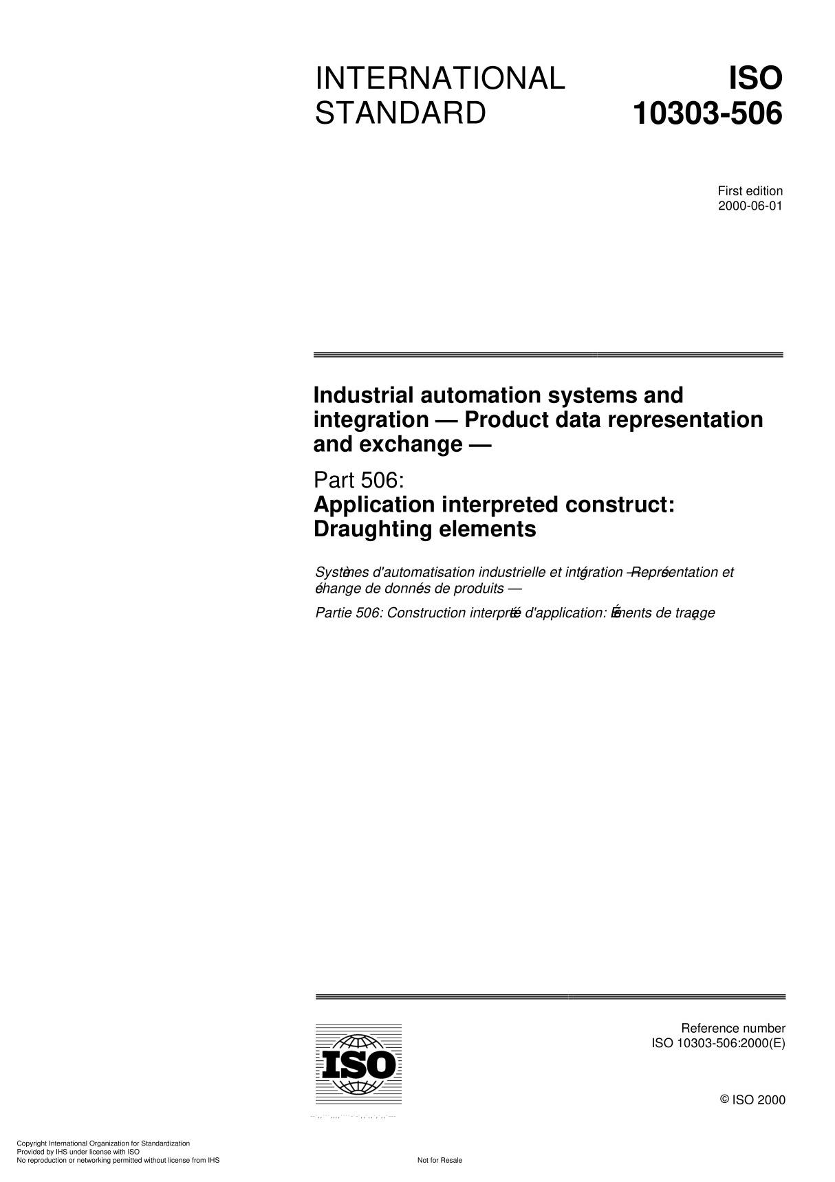 ISO 10303-506 Industrial automation systems and integration  Product data representation and exchange