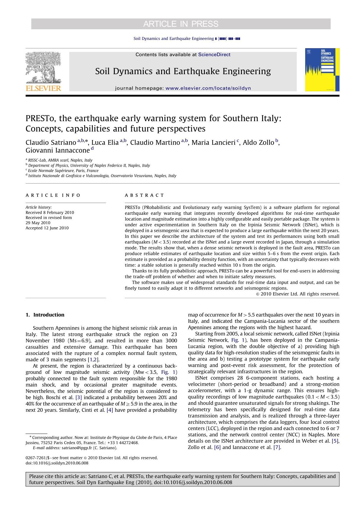 Soil Dynamics and Earthquake Engineering