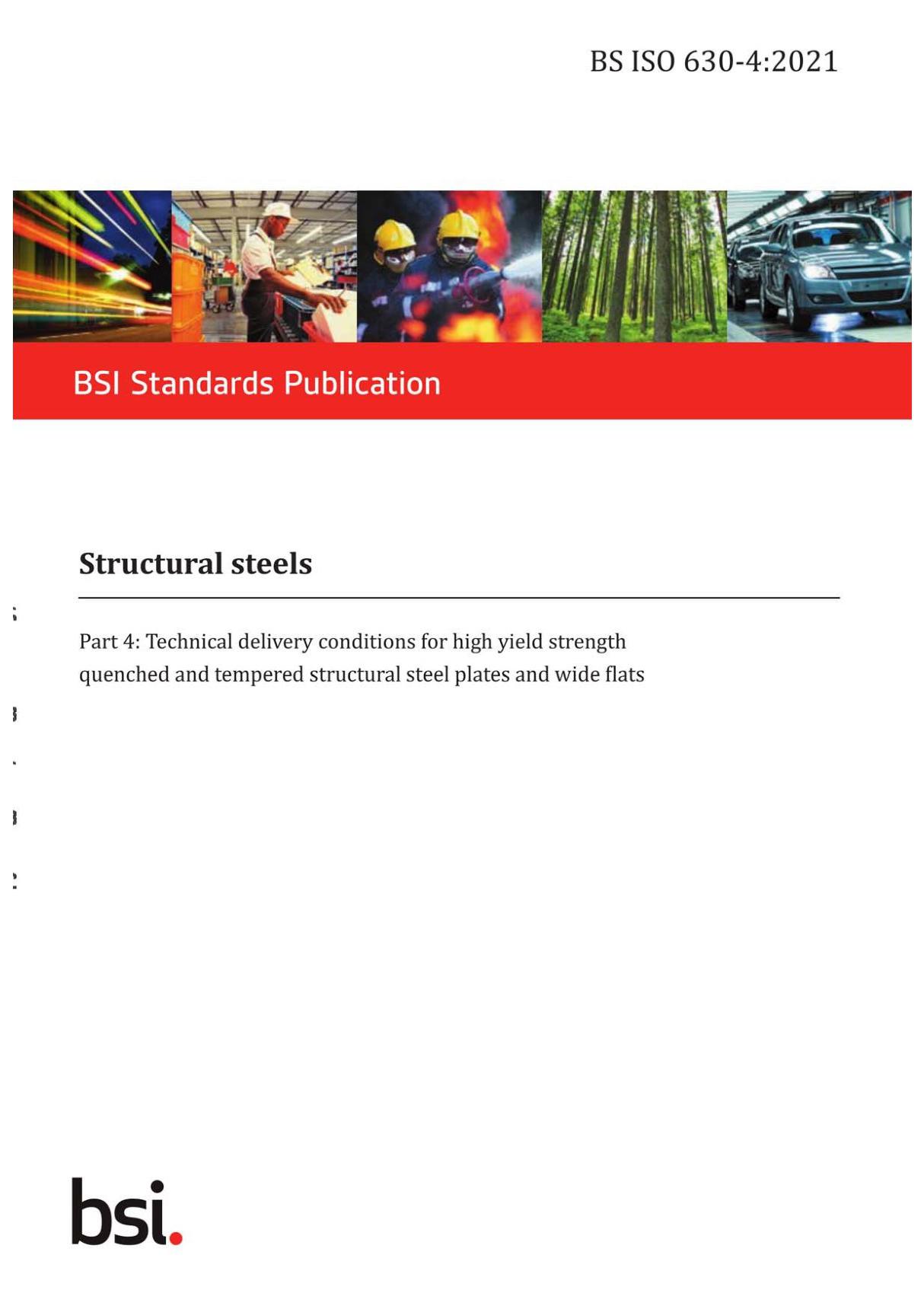 BS ISO 630-4-2021 Structural steels