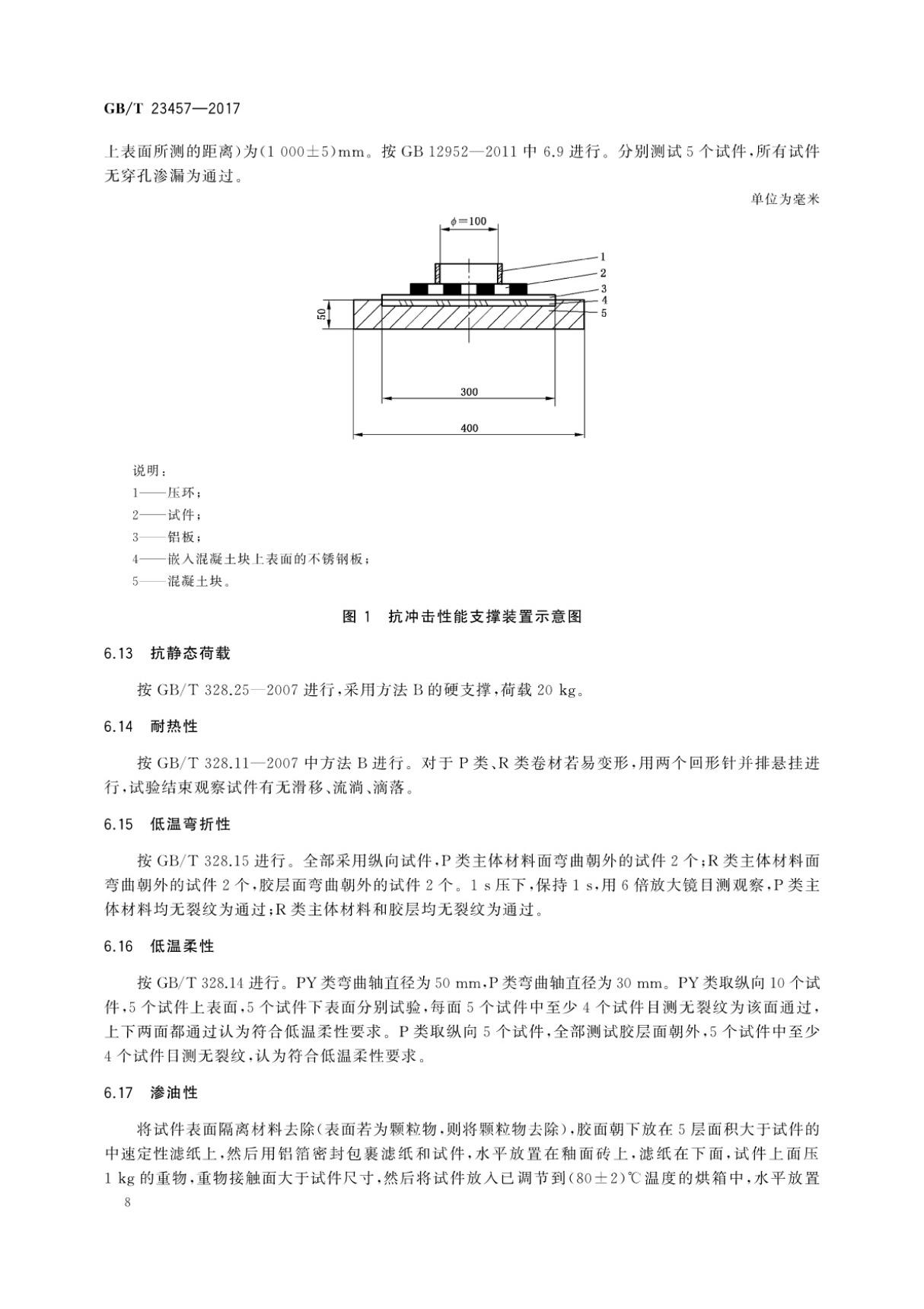 GBT 23457-2017 预铺防水卷材国家标准规范电子版第2部分