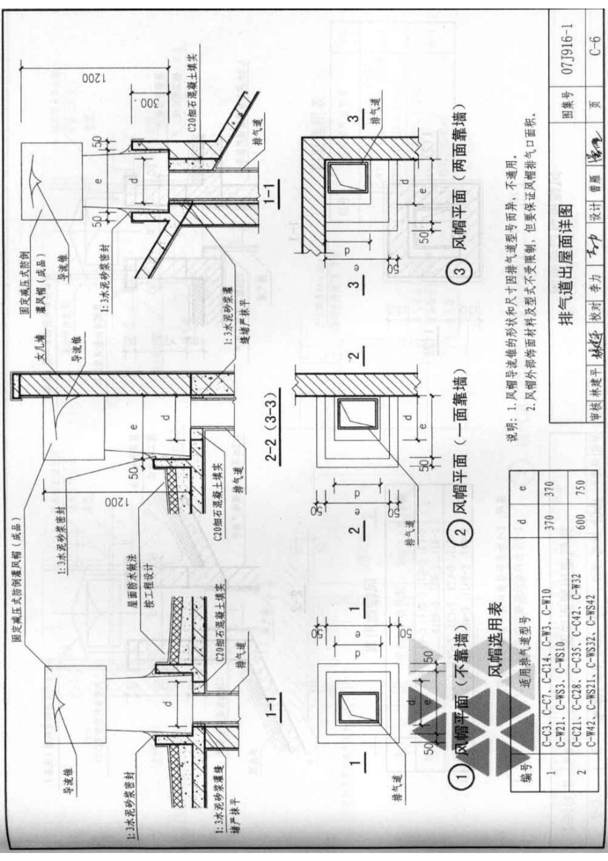 国标图集07J916-1住宅排气道一国家建筑标准设计图集电子版NEW 2