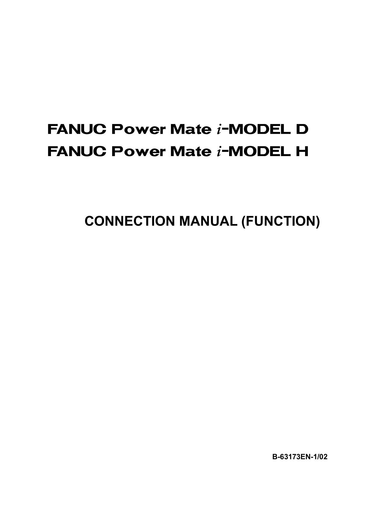 fanuc发那科说明书维修报警B-63173EN-1 02