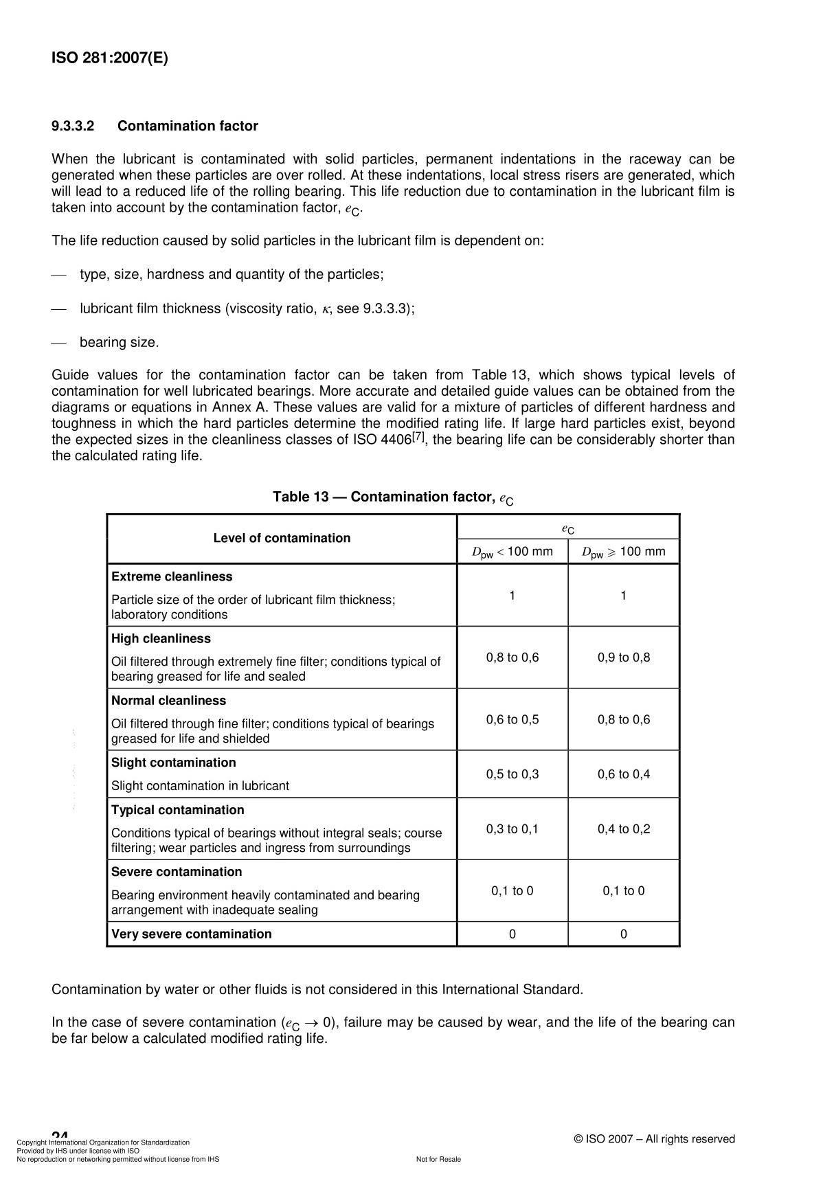 ISO 281-2007 Standard国际标准化组织国际标准规范电子版下载 2