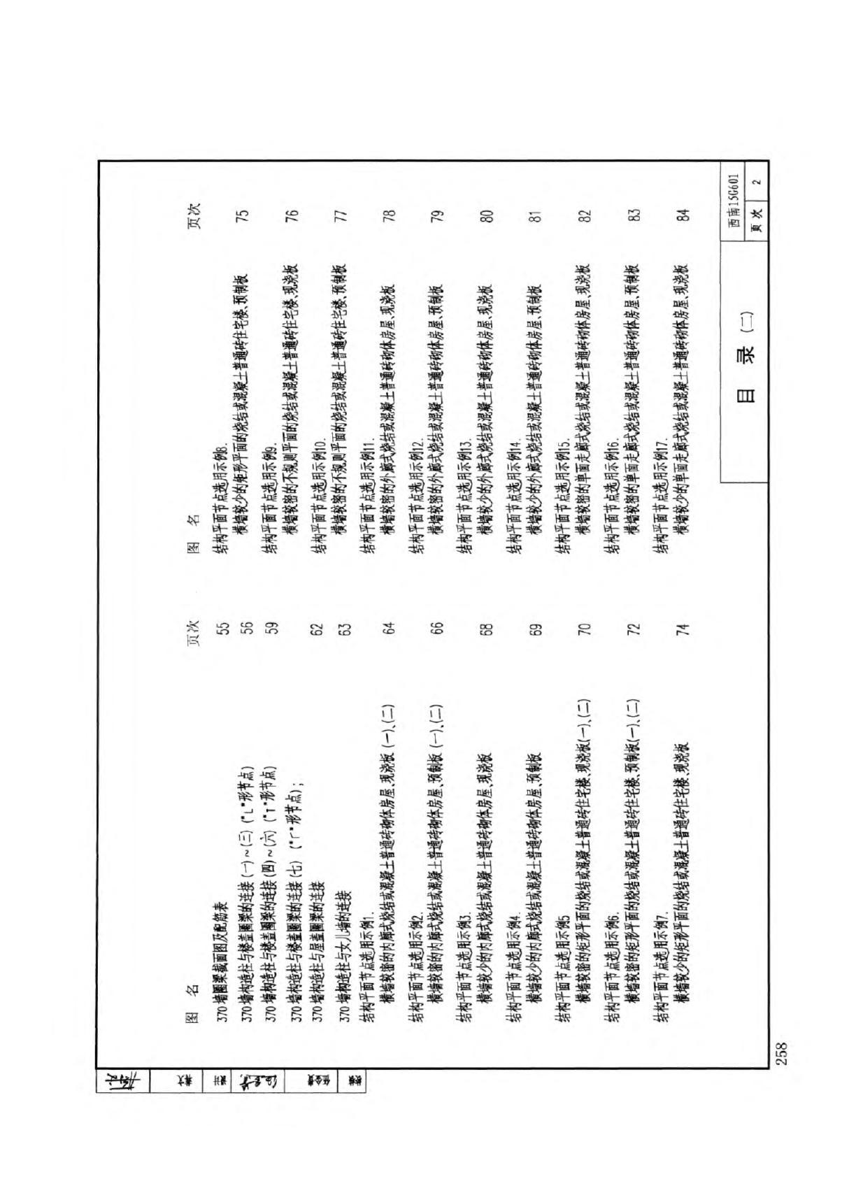 西南15G601 多层砖房抗震构造图集用于普通砖砌体的多层房屋