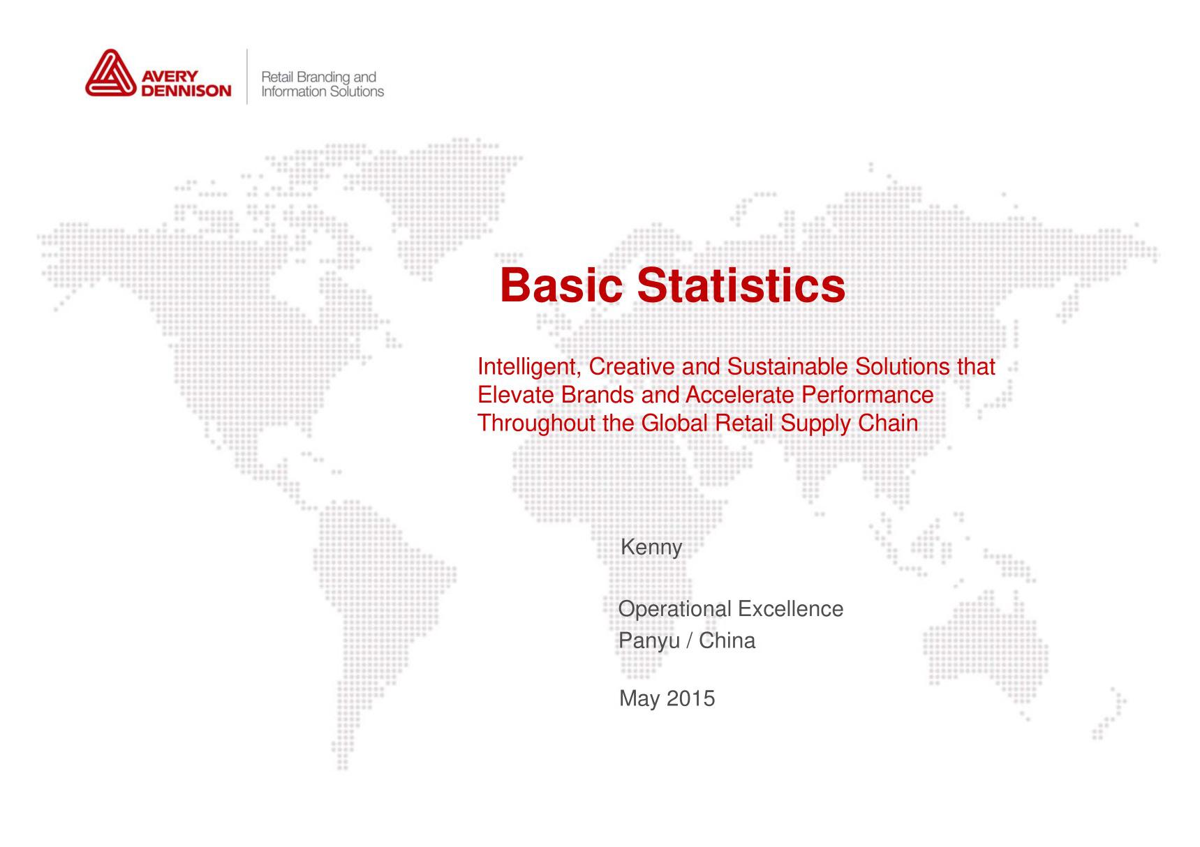 第五课 Basic Statistics