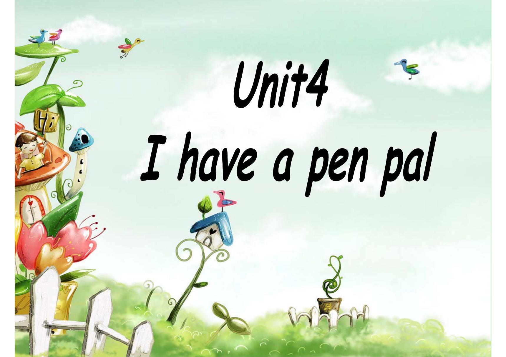 (精品)unit 4 I have a pen pal第四课时