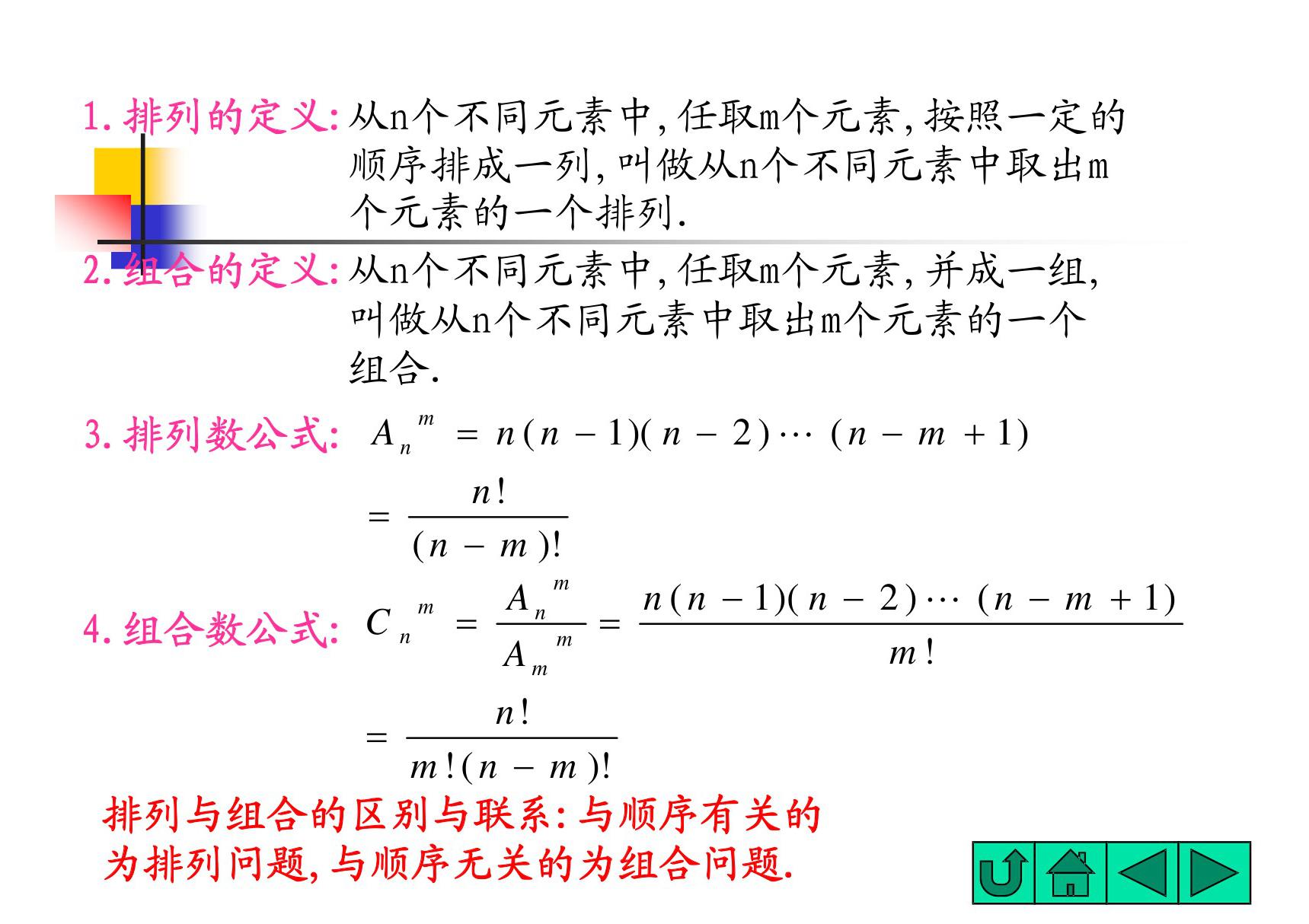 排列组合总复习